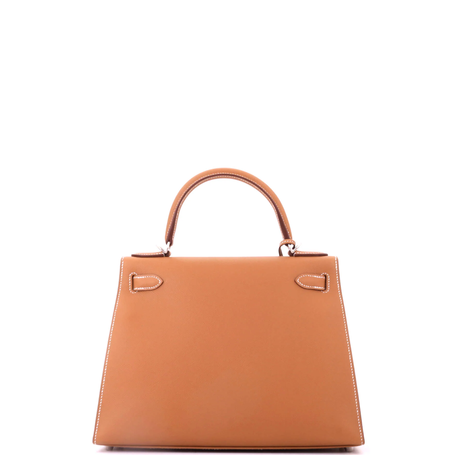 Kelly Handbag Gold Epsom with Palladium Hardware 28 - Image 4
