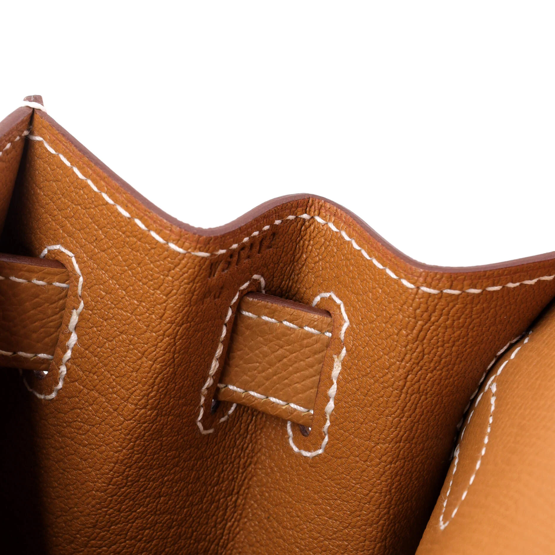 Kelly Handbag Gold Epsom with Palladium Hardware 28 - Image 8