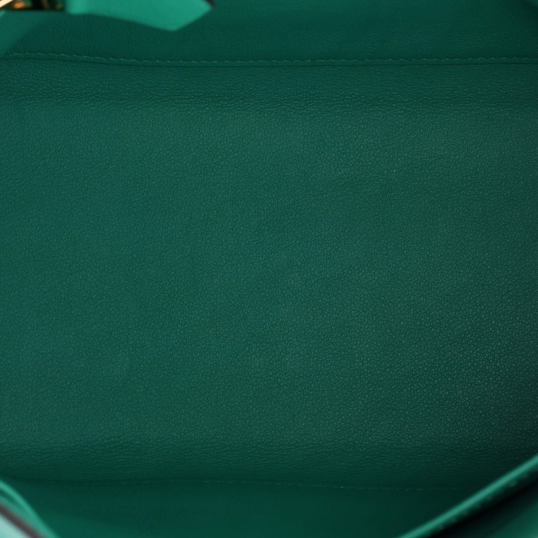 Kelly Handbag Vert Verone Swift with Gold Hardware 25 - Image 6