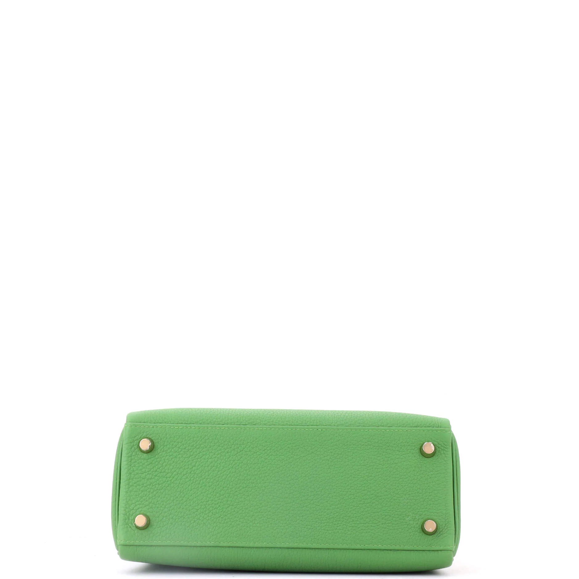 Kelly Handbag Vert Yucca Togo with Gold Hardware 25 - Image 5