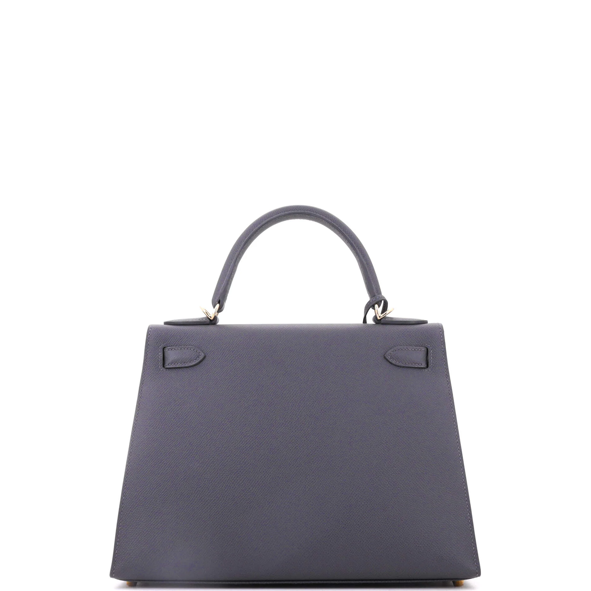 Kelly Handbag Grey Epsom with Permabrass Hardware 28 - Image 3