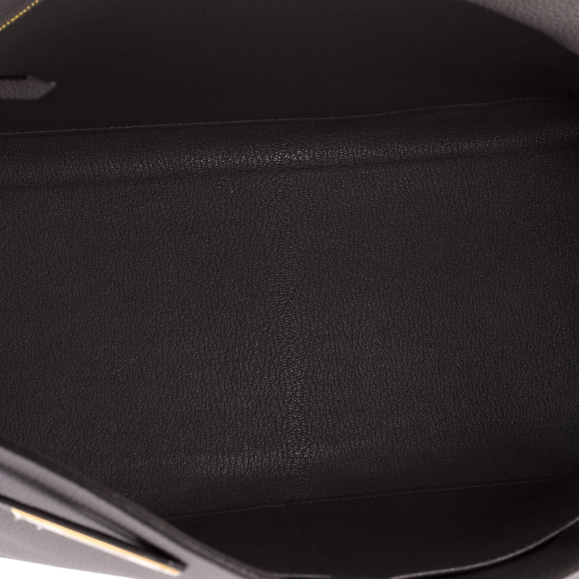 Kelly Handbag Grey Togo with Gold Hardware 35 - Image 6