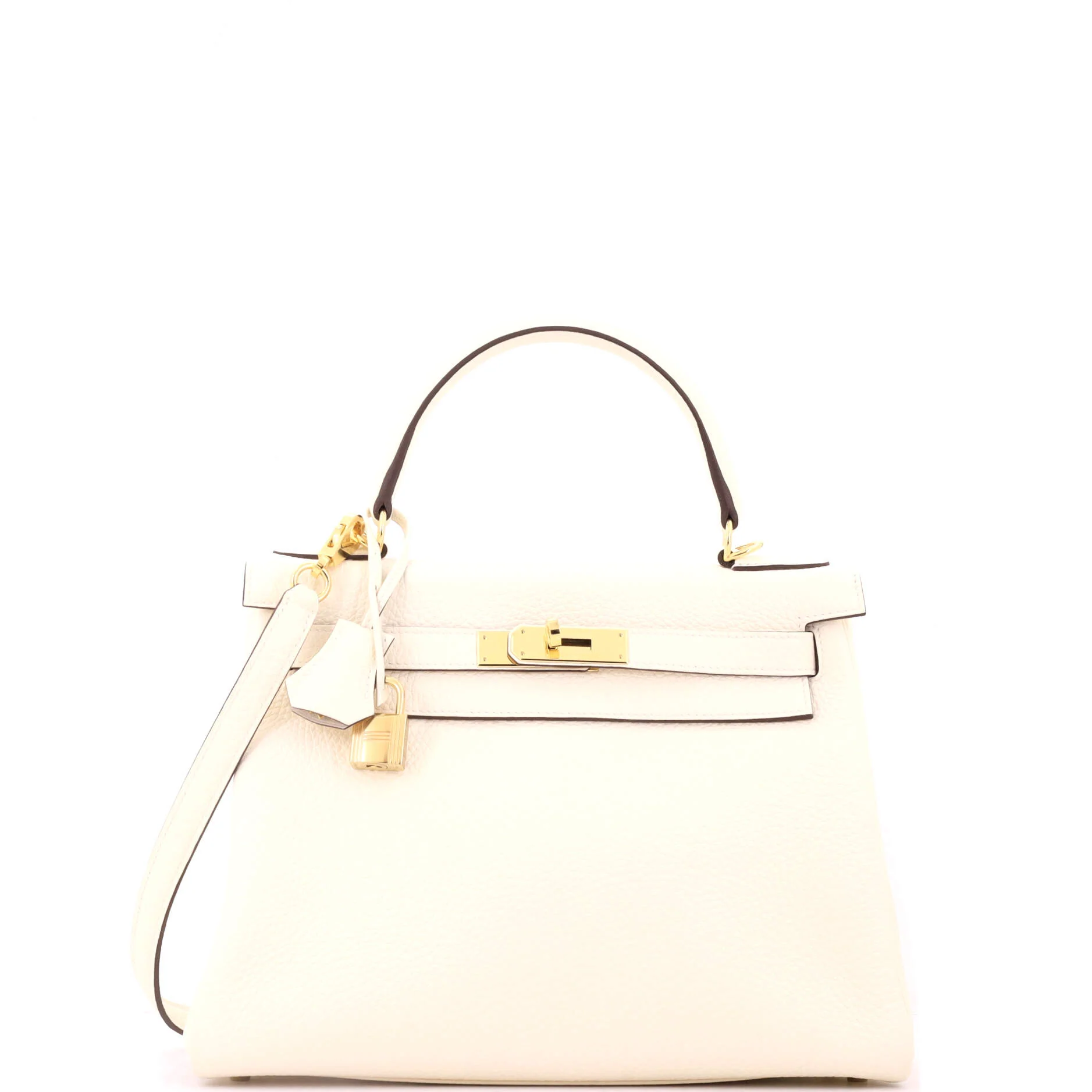 Kelly Handbag Light Togo with Gold Hardware 28