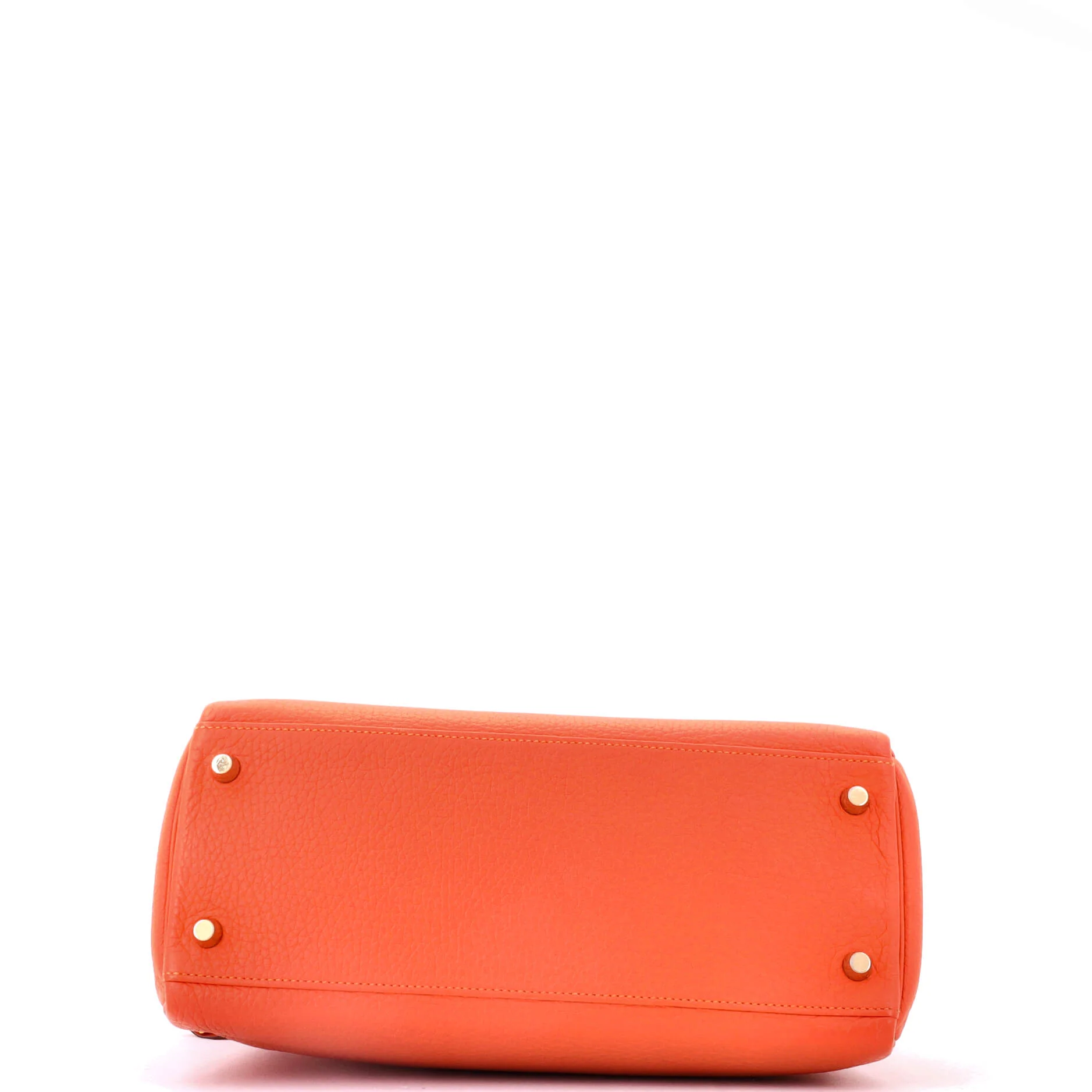 Kelly Handbag Feu Clemence with Gold Hardware 28 - Image 4