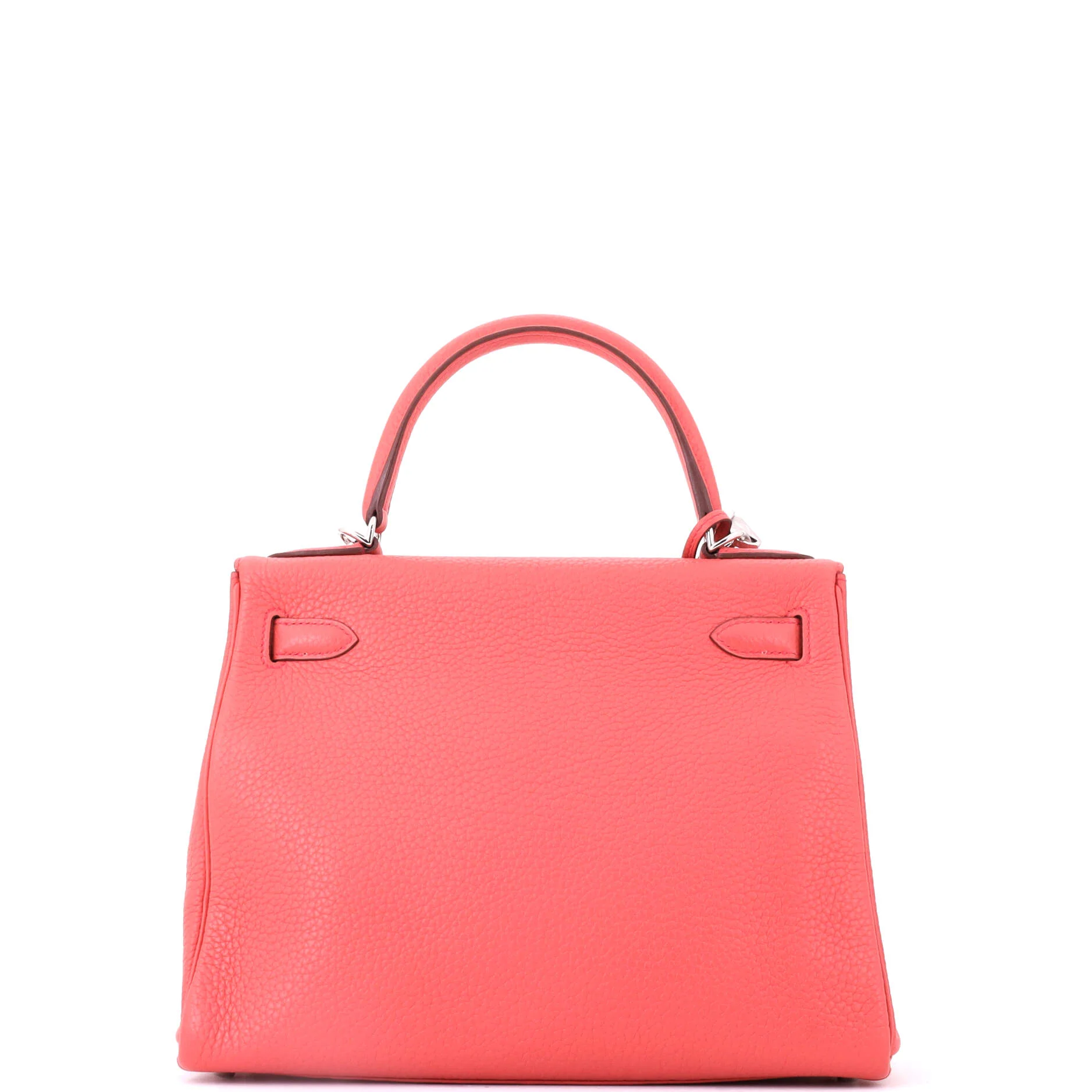Kelly Handbag Bougainvillier Clemence with Palladium Hardware 28 - Image 3