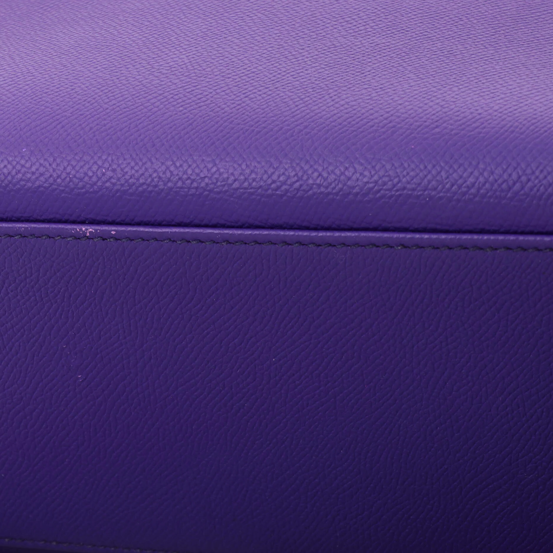 Kelly Handbag Crocus Epsom with Palladium Hardware 32 - Image 8