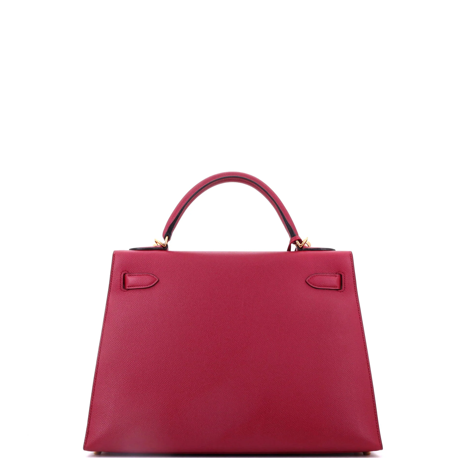 Kelly Handbag Red Epsom with Gold Hardware 32 - Image 3