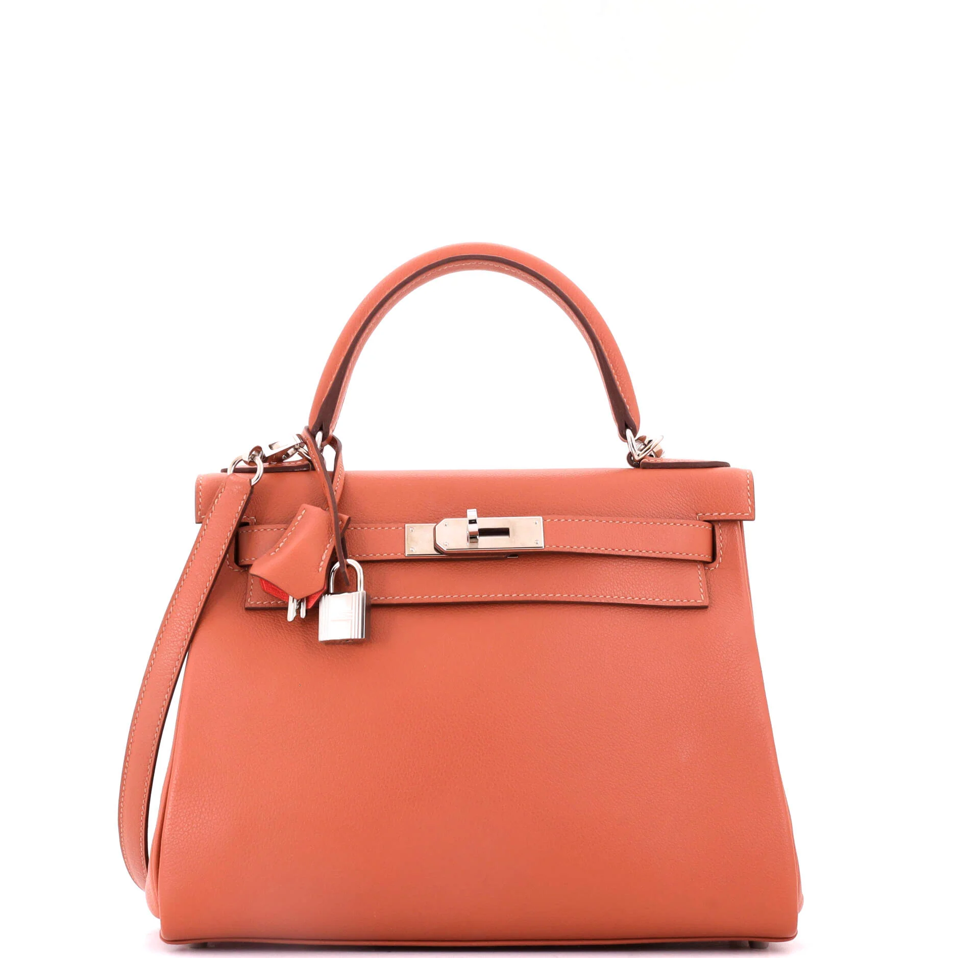 Kelly Handbag Verso Evercolor with Palladium Hardware 28