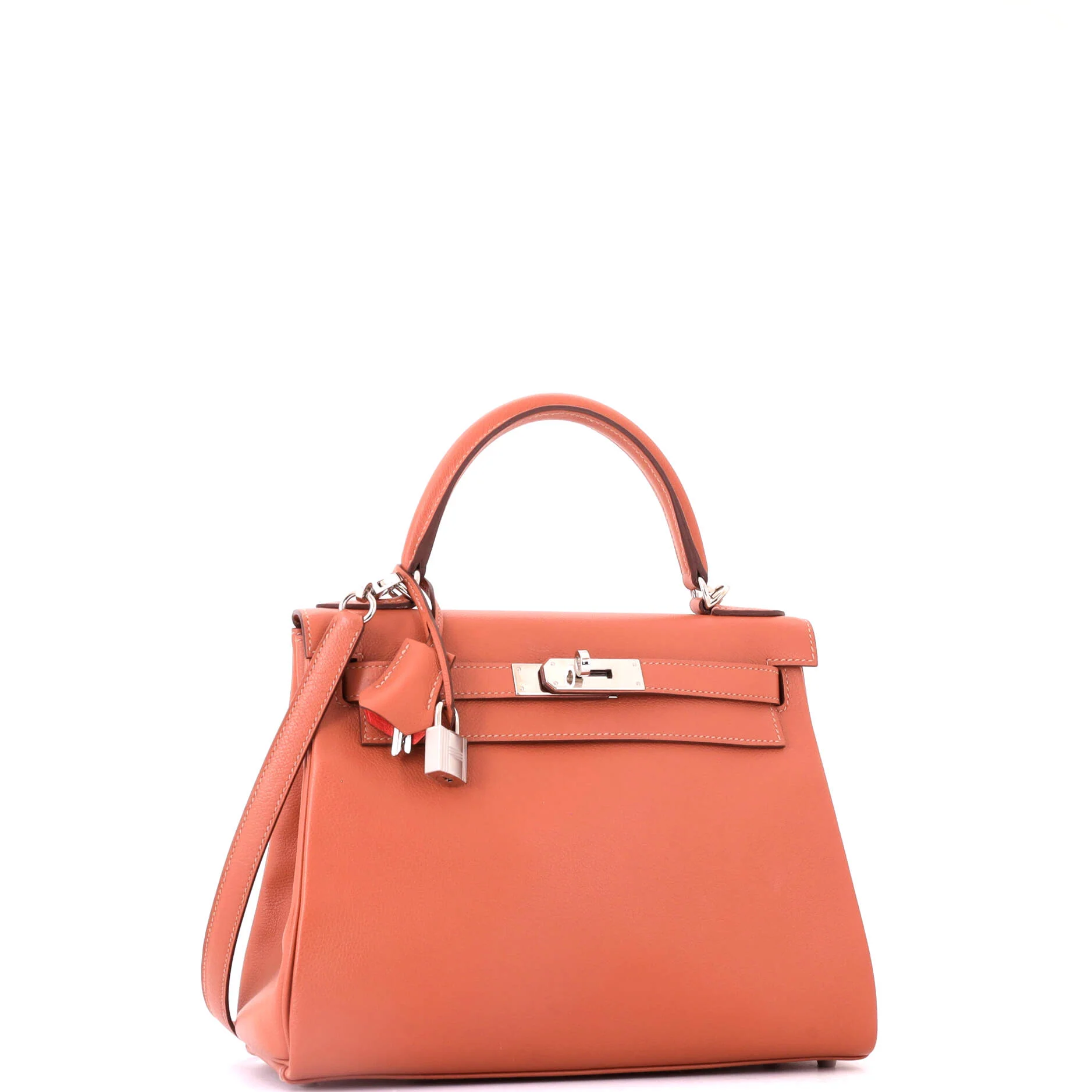 Kelly Handbag Verso Evercolor with Palladium Hardware 28 - Image 3