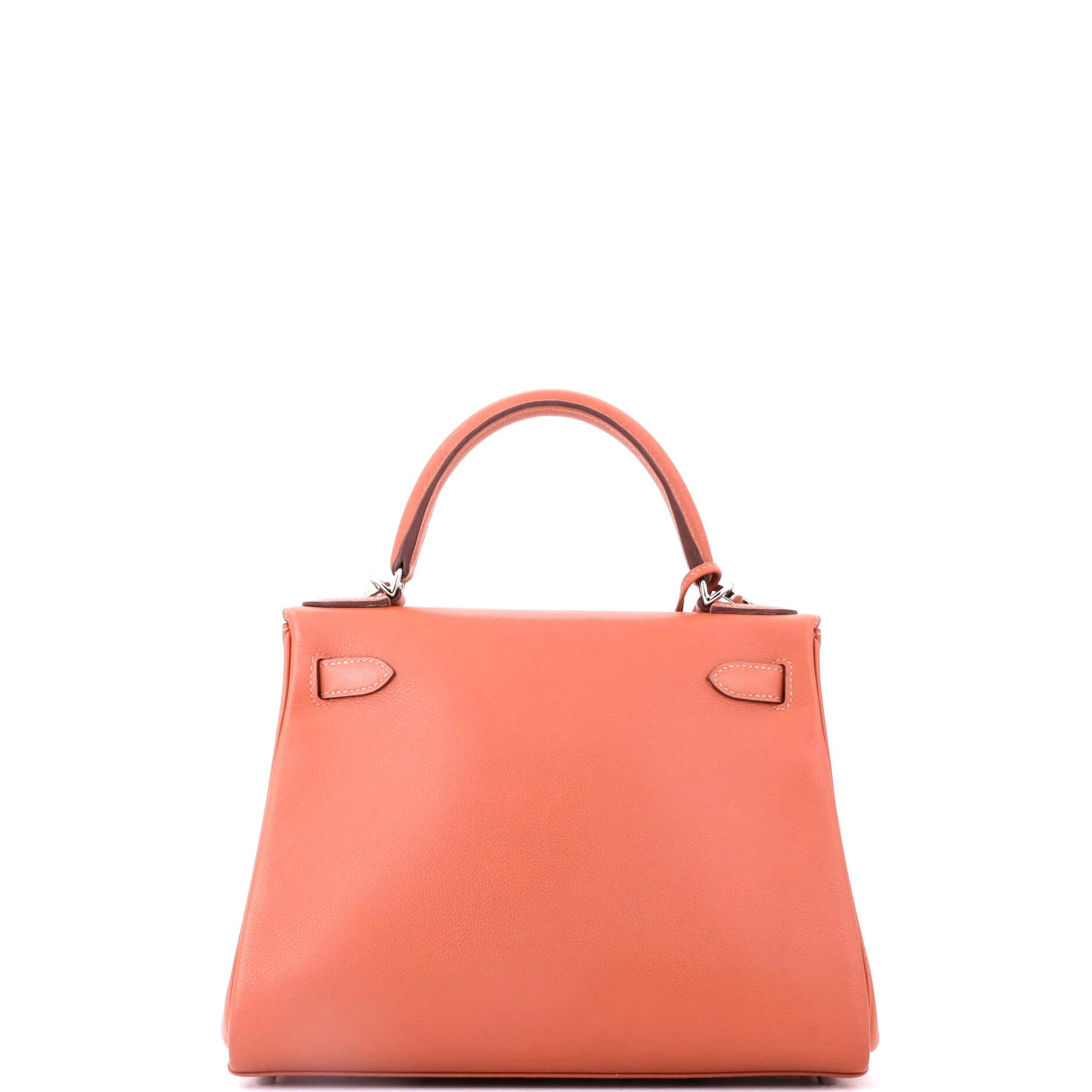 Kelly Handbag Verso Evercolor with Palladium Hardware 28 - Image 4