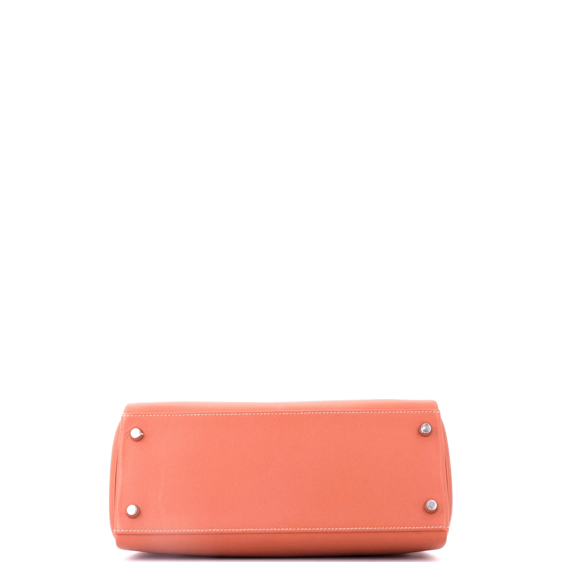 Kelly Handbag Verso Evercolor with Palladium Hardware 28 - Image 5
