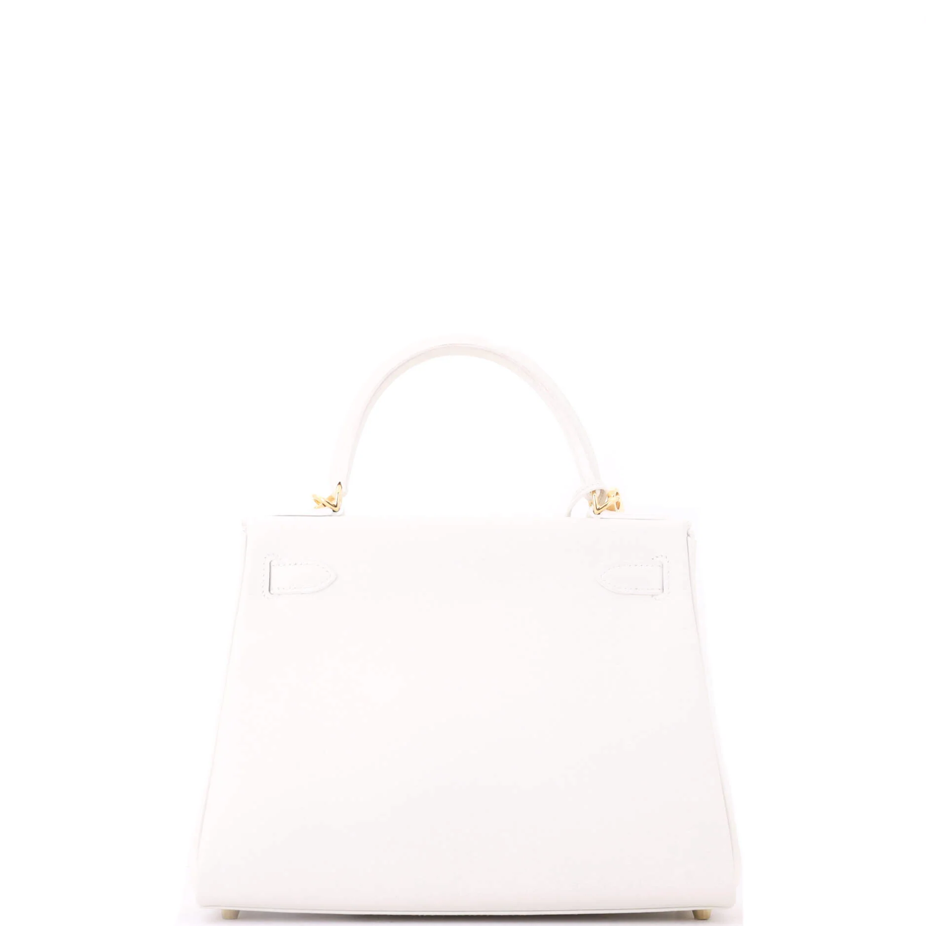 Kelly Handbag New White Evercolor with Gold Hardware 28 - Image 4