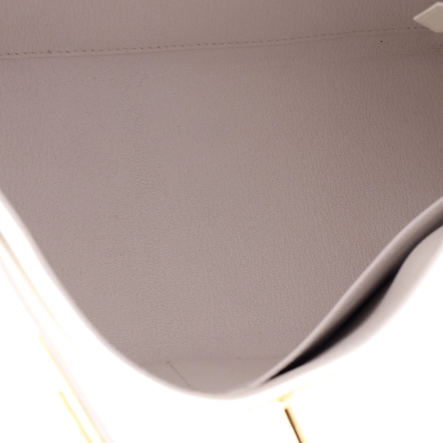 Kelly Handbag New White Evercolor with Gold Hardware 28 - Image 8
