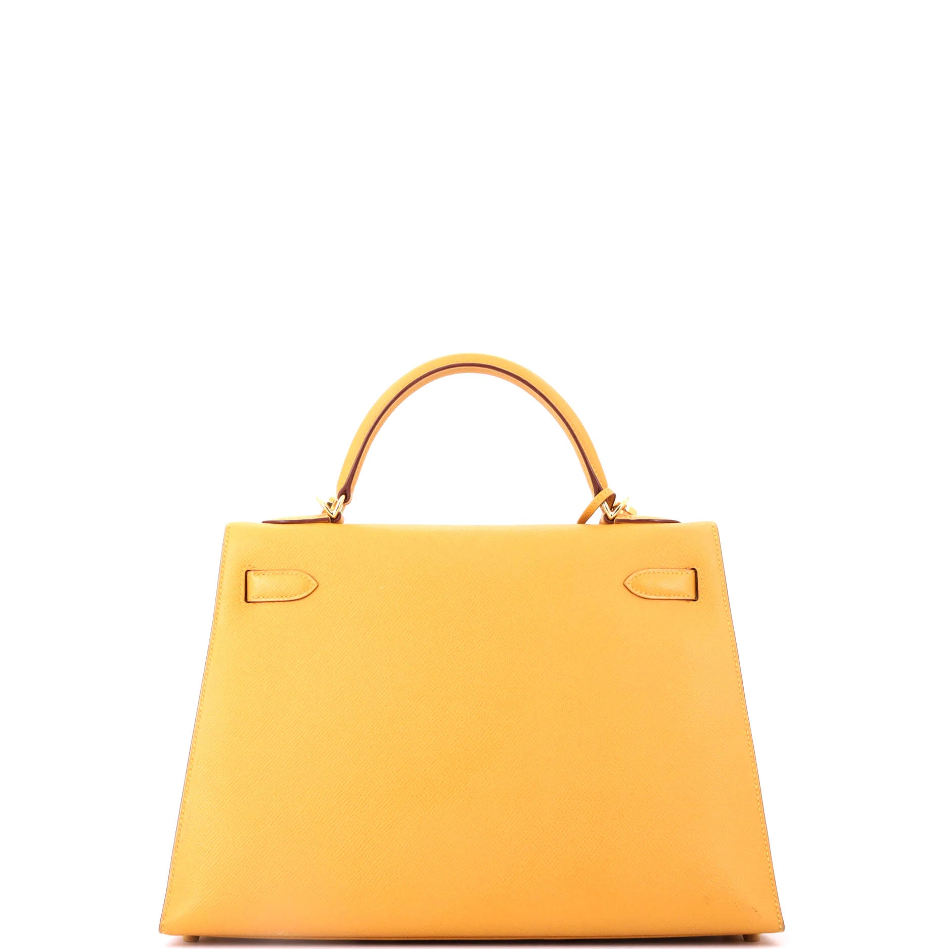 Kelly Handbag Soleil Courchevel with Gold Hardware 32 - Image 3