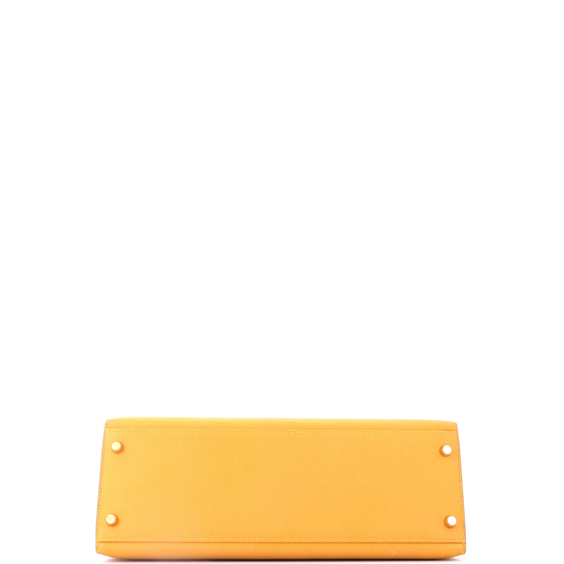 Kelly Handbag Soleil Courchevel with Gold Hardware 32 - Image 4