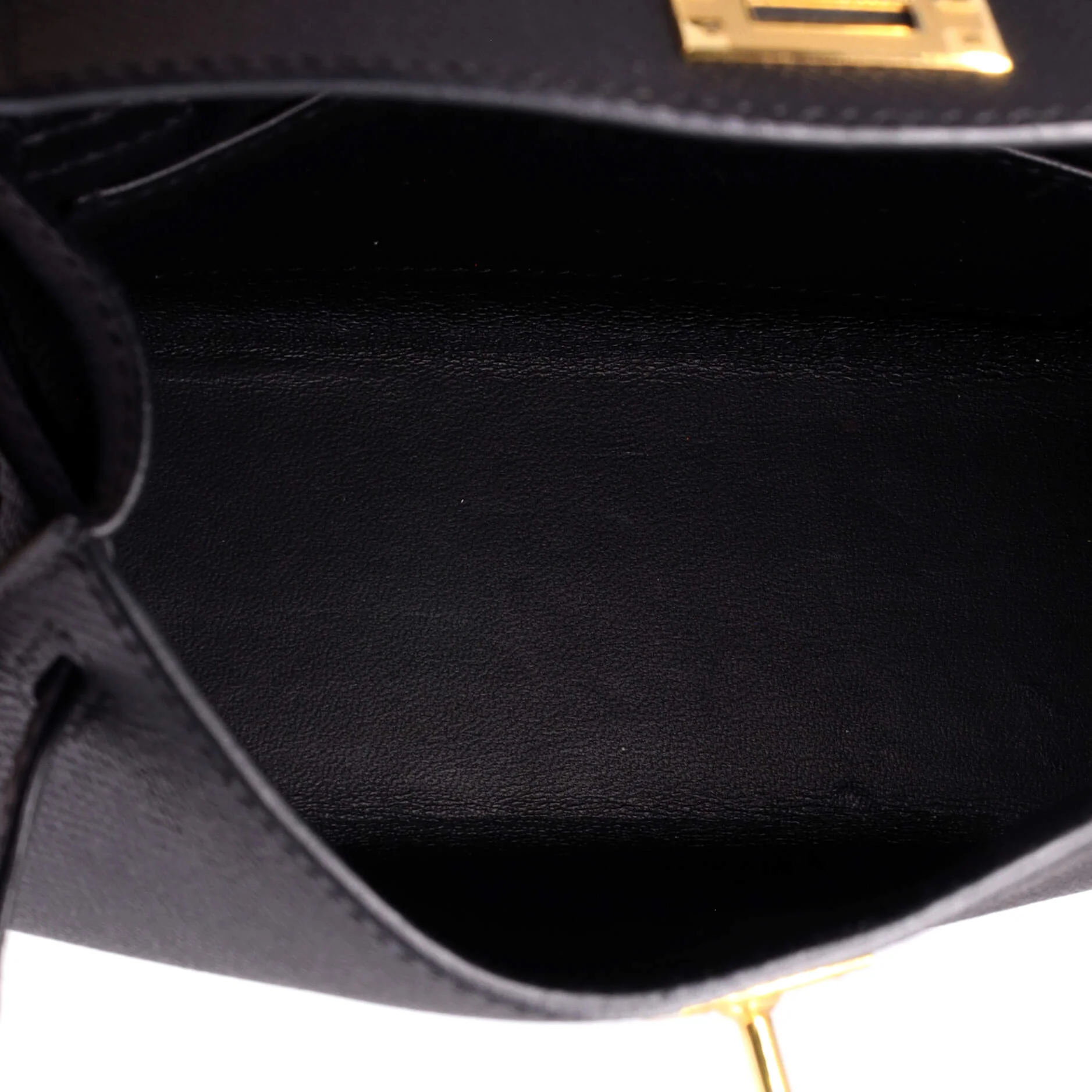 Kelly Mini II Bag Noir Epsom with Gold Hardware 20 - Image 7