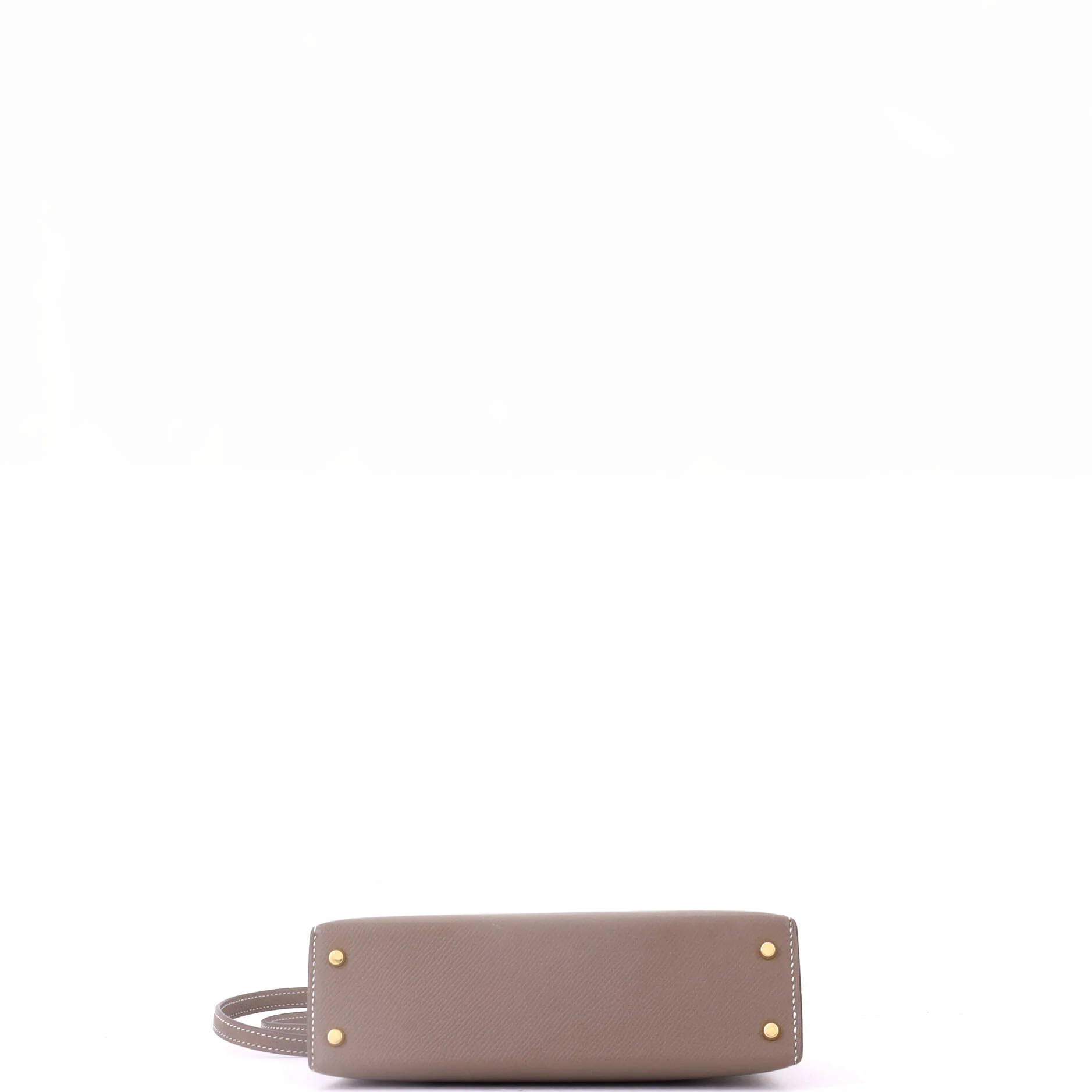 Kelly Mini II Bag Grey Epsom with Gold Hardware 20 - Image 5