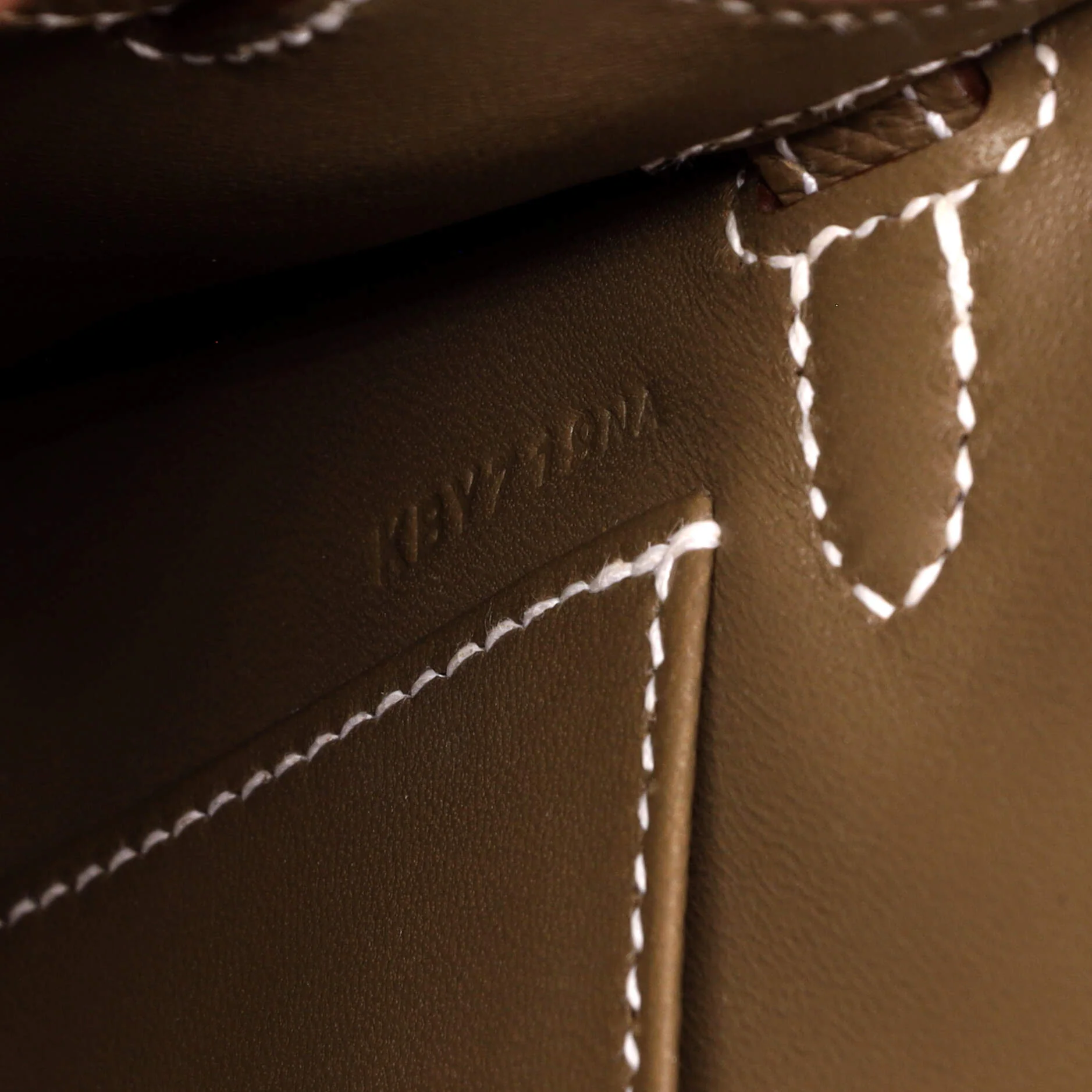 Kelly Mini II Bag Grey Epsom with Palladium Hardware 20 - Image 8