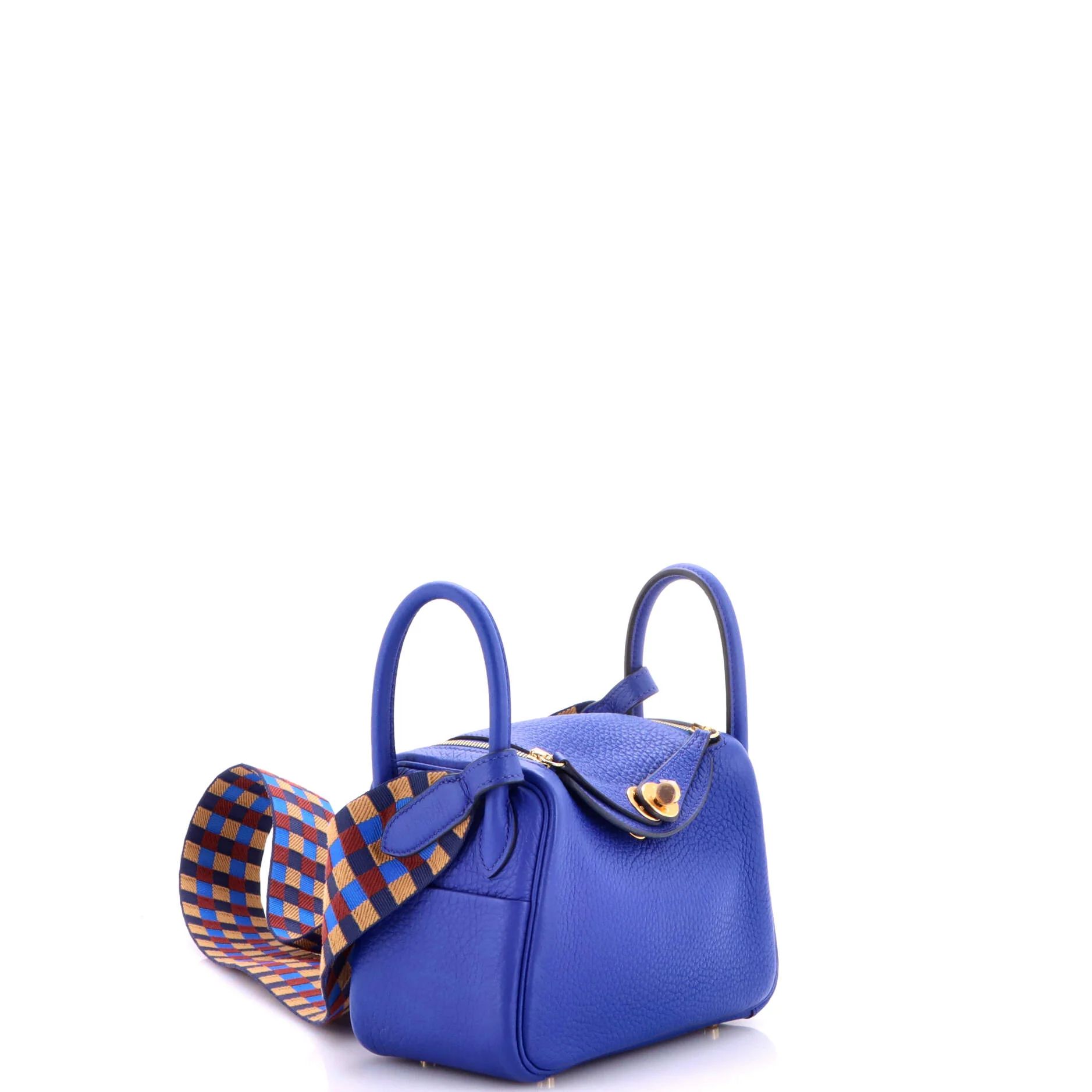 Lindy Quadrille Bag Clemence with Canvas Mini - Image 2