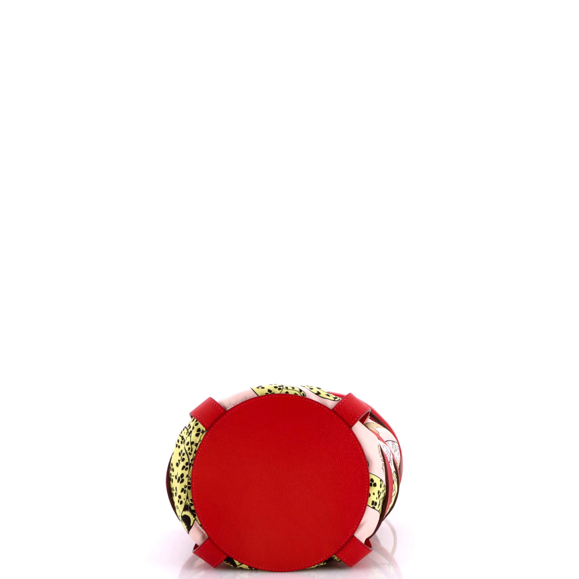 Musardine Bucket Bag Printed Silk with Leather - Image 4