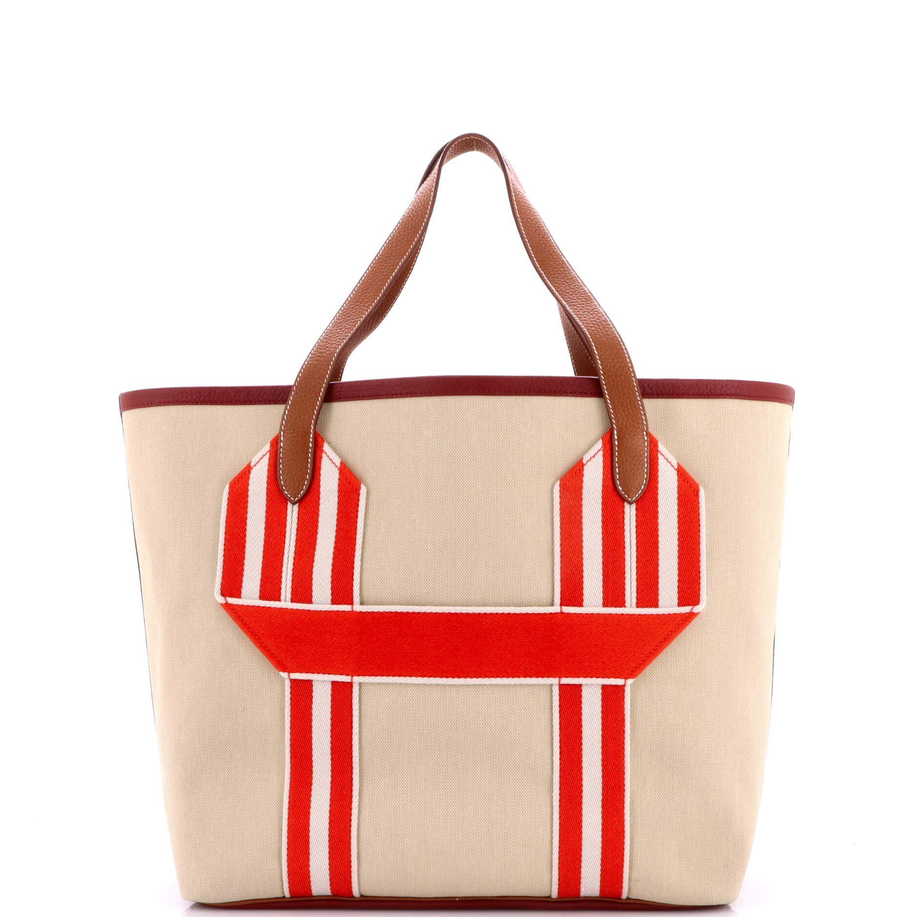 Pursangle Tote Canvas with Leather - Image 3