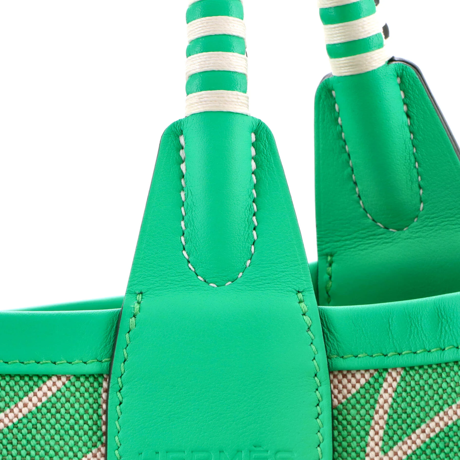 Sac Steeple Tote Printed Toile with Leather 25 - Image 6