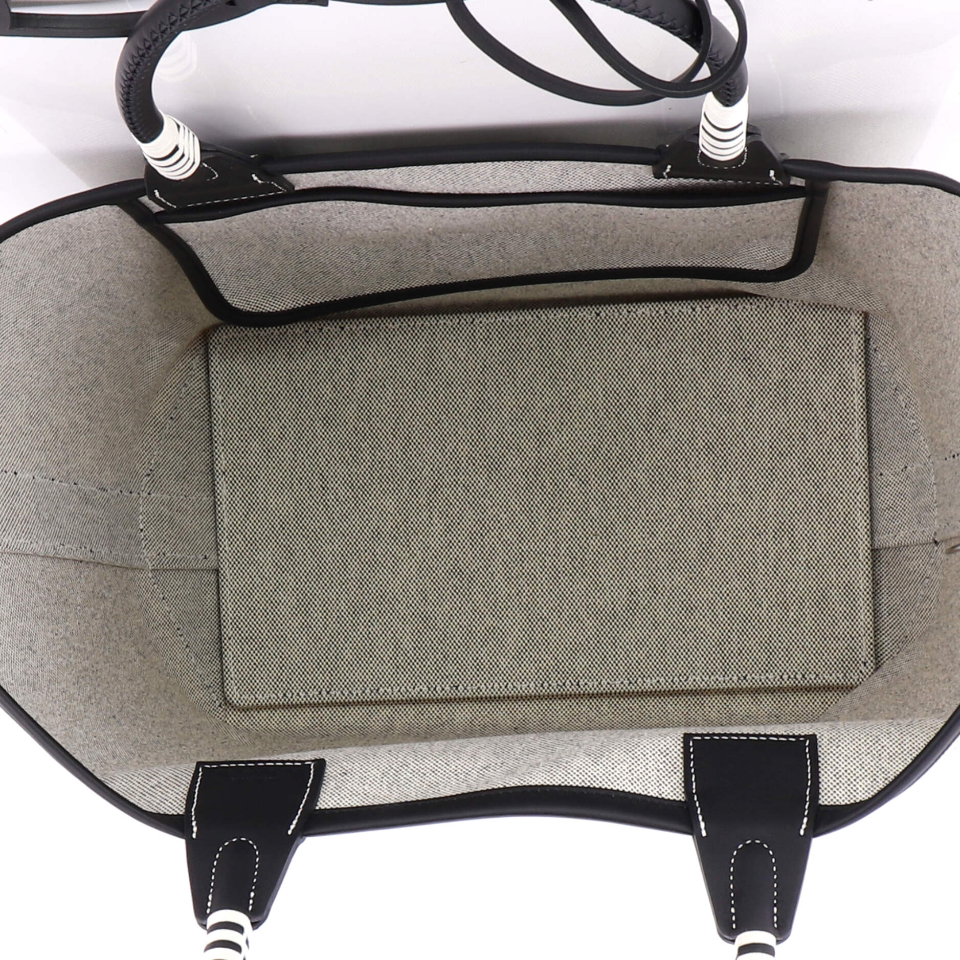 Sac Steeple Tote Toile with Leather 28 - Image 6