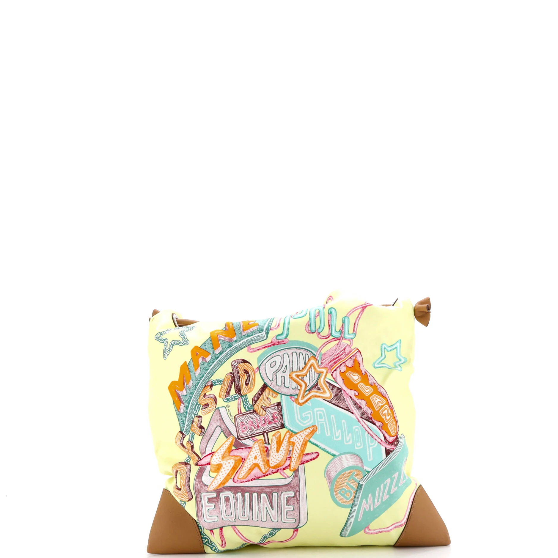 Silky City Bag Printed Silk and Leather PM - Image 4