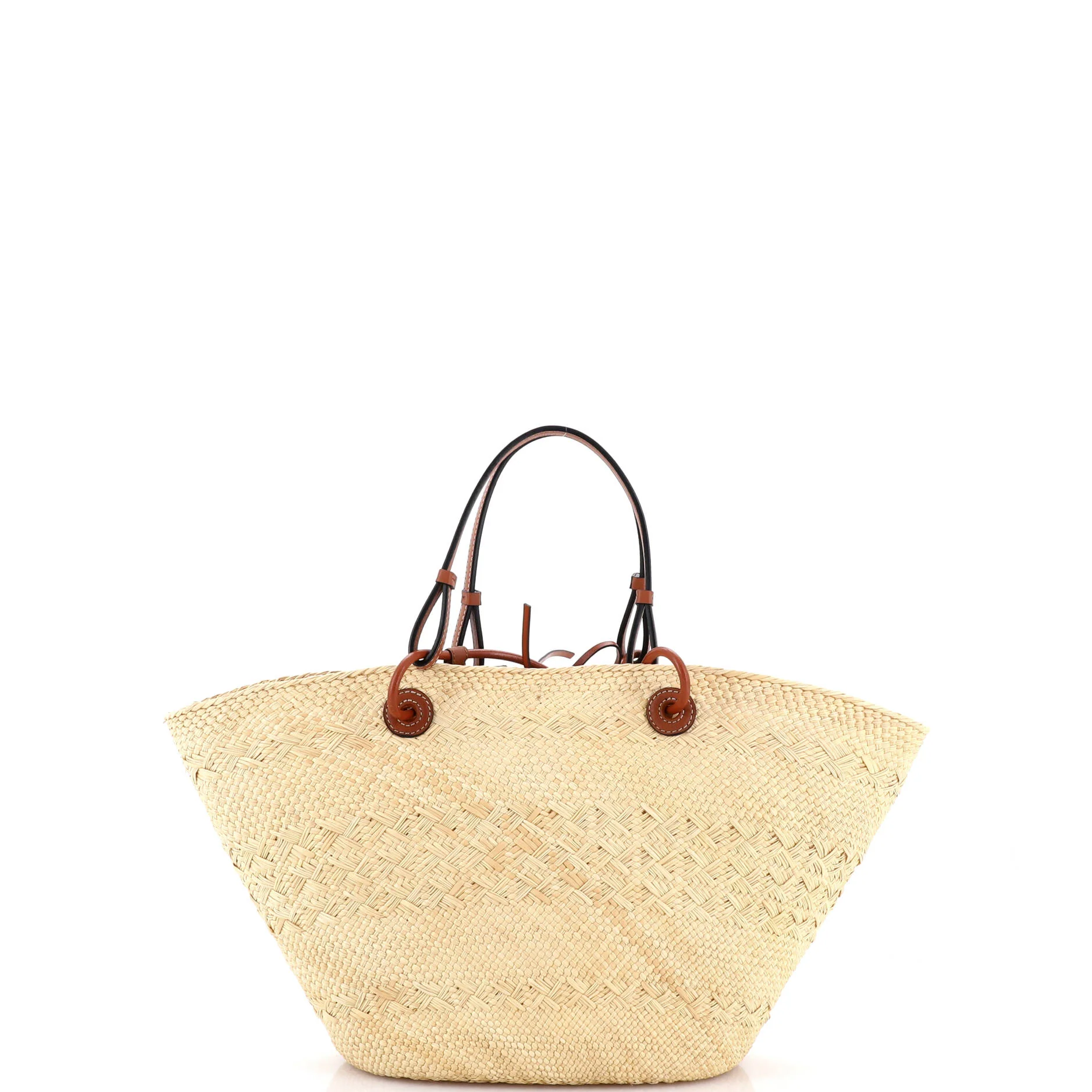 Anagram Basket Tote Woven Raffia Medium - Image 3