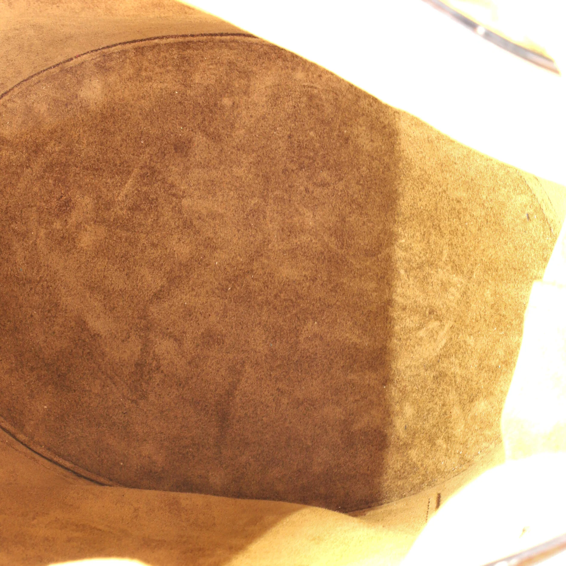 Balloon Bucket Bag Canvas and Leather Medium - Image 5