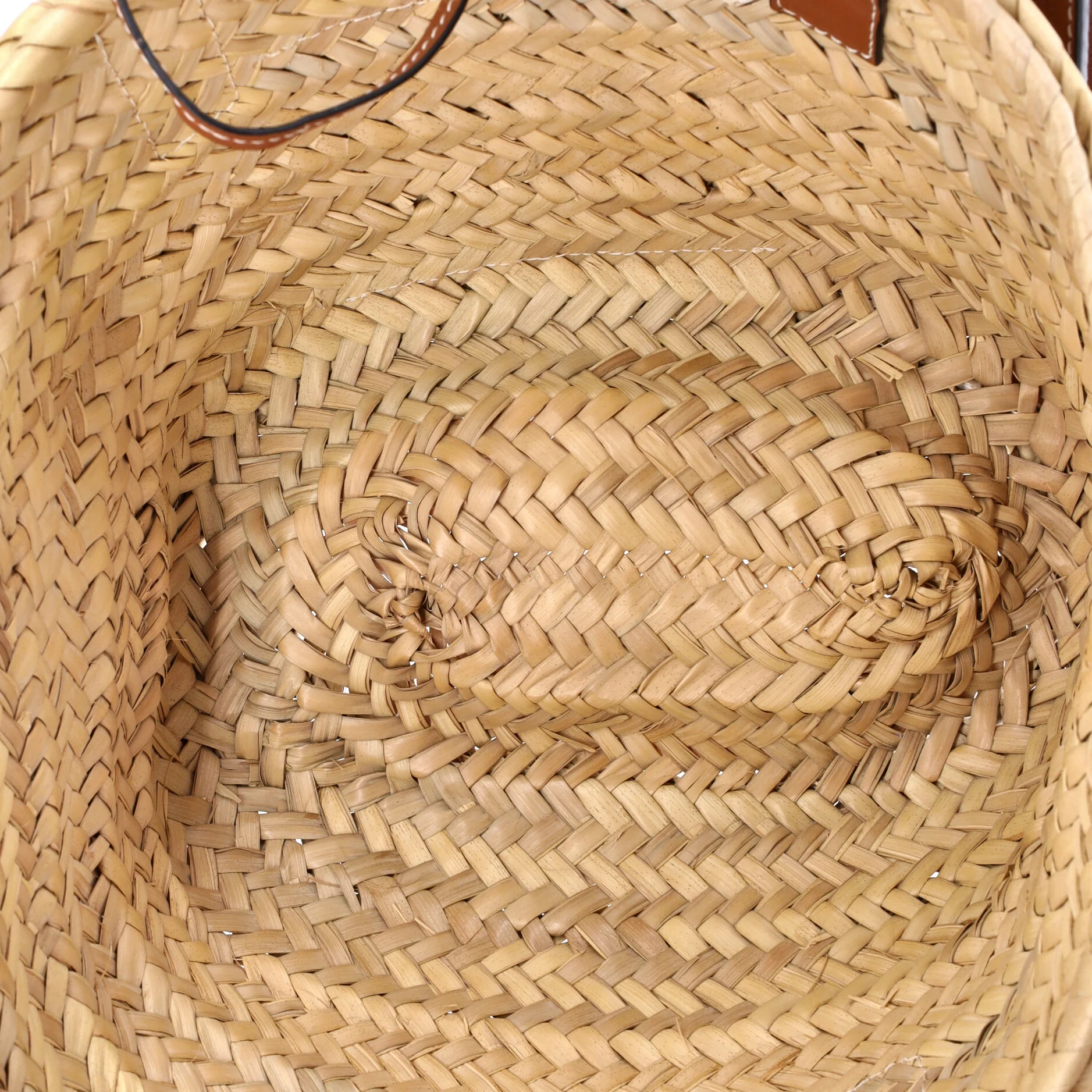 Basket Tote Crystal Embellished Raffia Small - Image 9