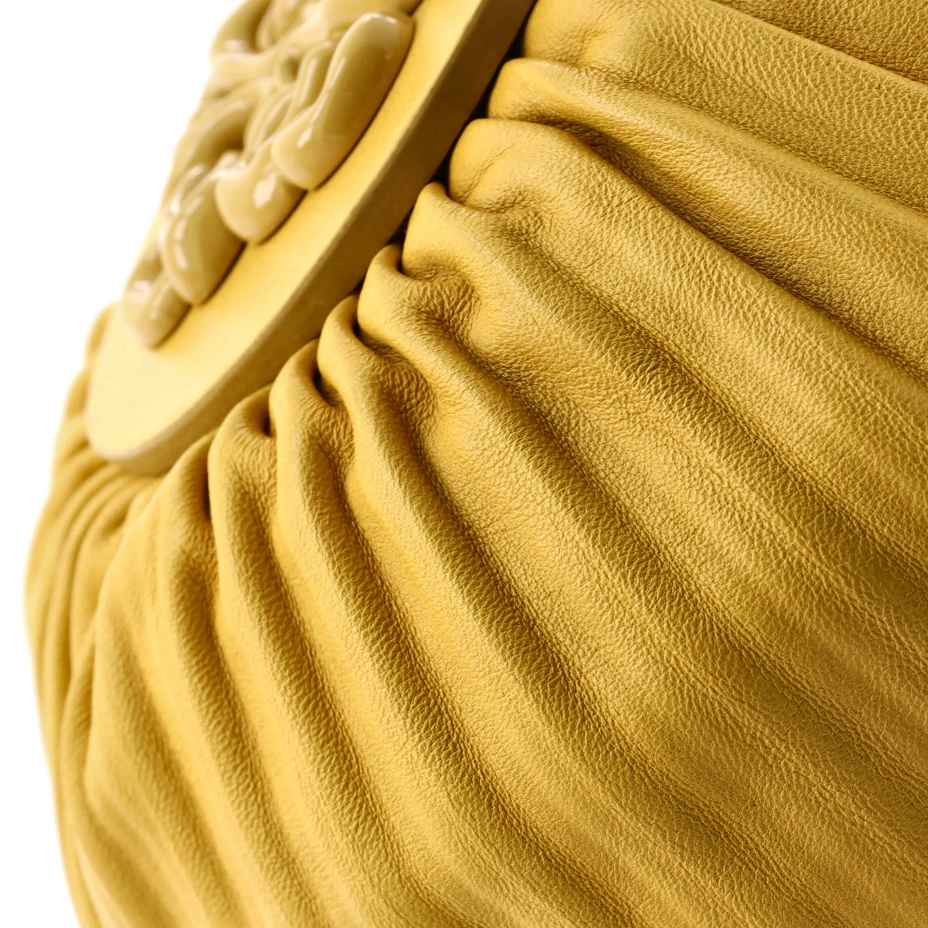 Bracelet Chain Pouch Shoulder Bag Pleated Leather - Image 6