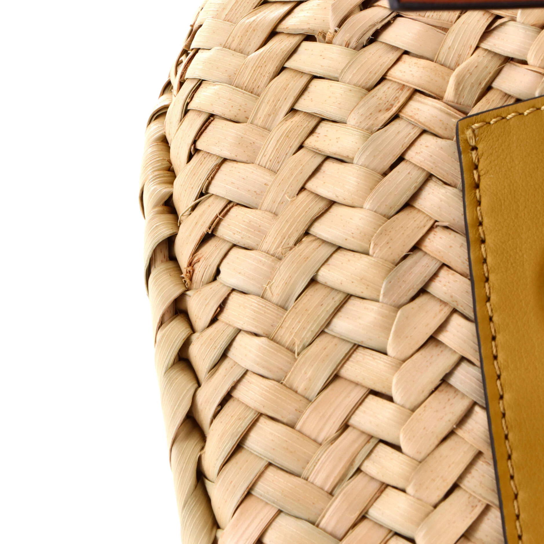 Braided Handle Basket Tote Raffia Medium - Image 6