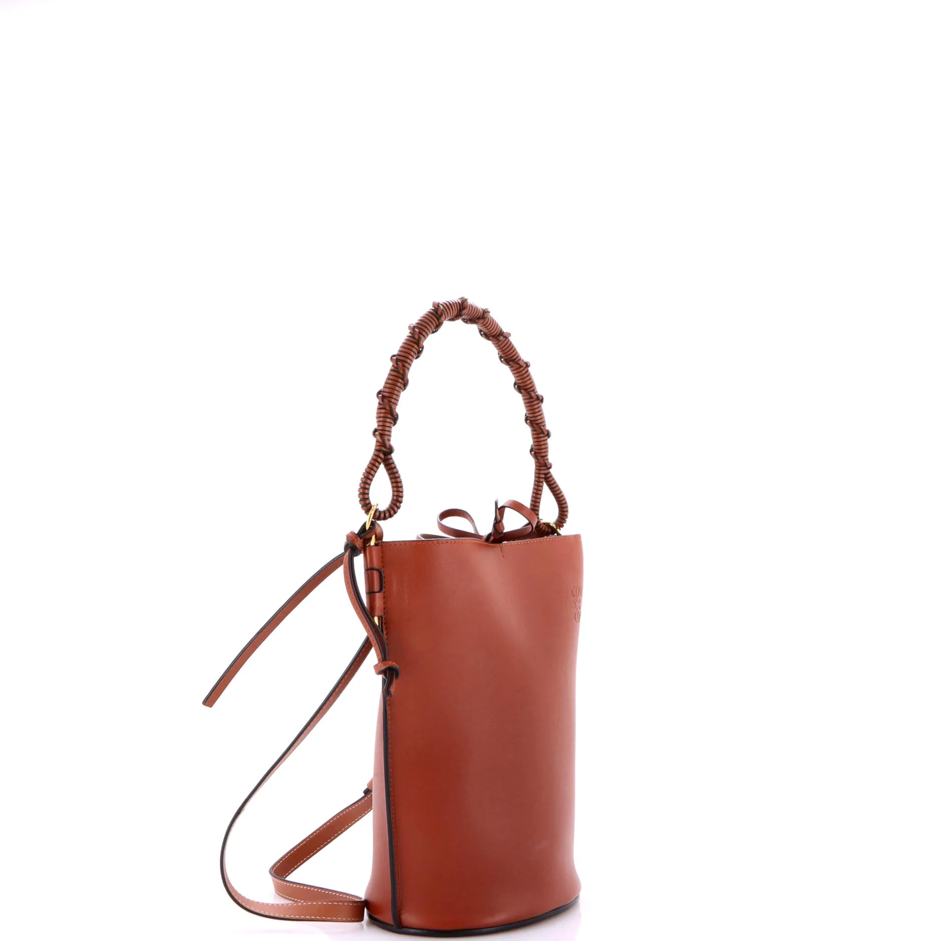 Gate Top Handle Bucket Bag Leather Medium - Image 2
