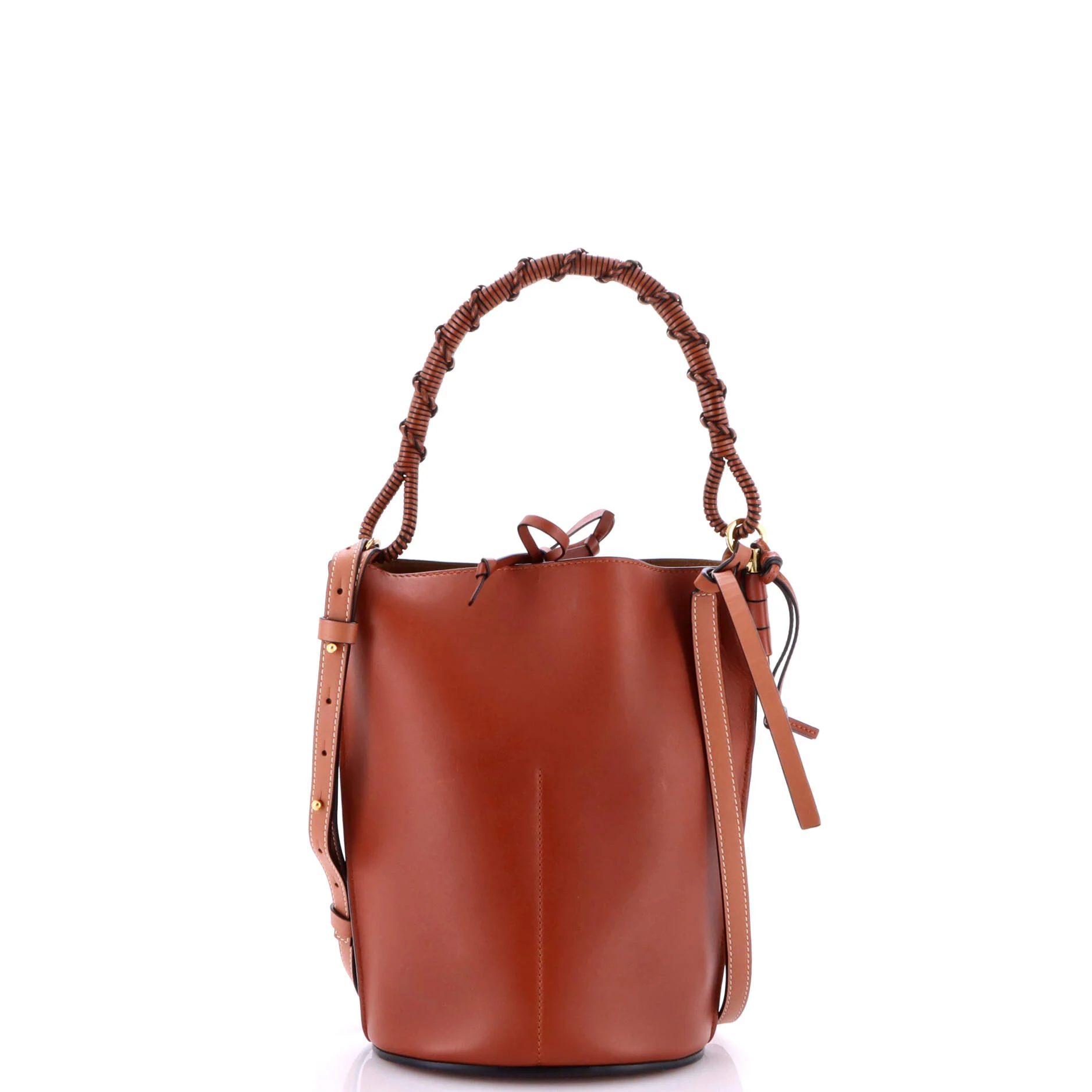 Gate Top Handle Bucket Bag Leather Medium - Image 3