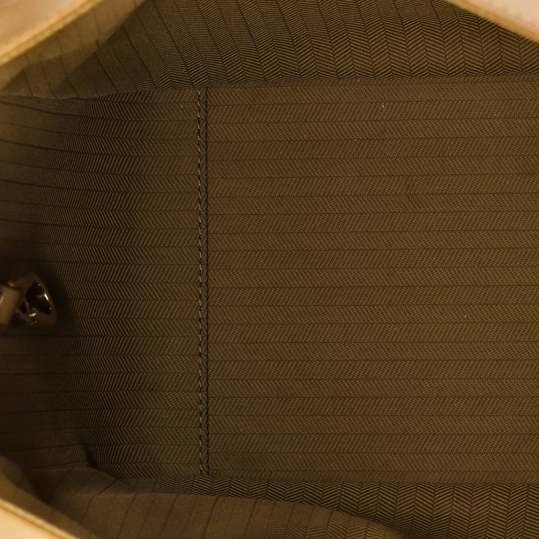 Monochrome Hammock Bag Leather with Logo Jacquard Strap Compact - Image 5