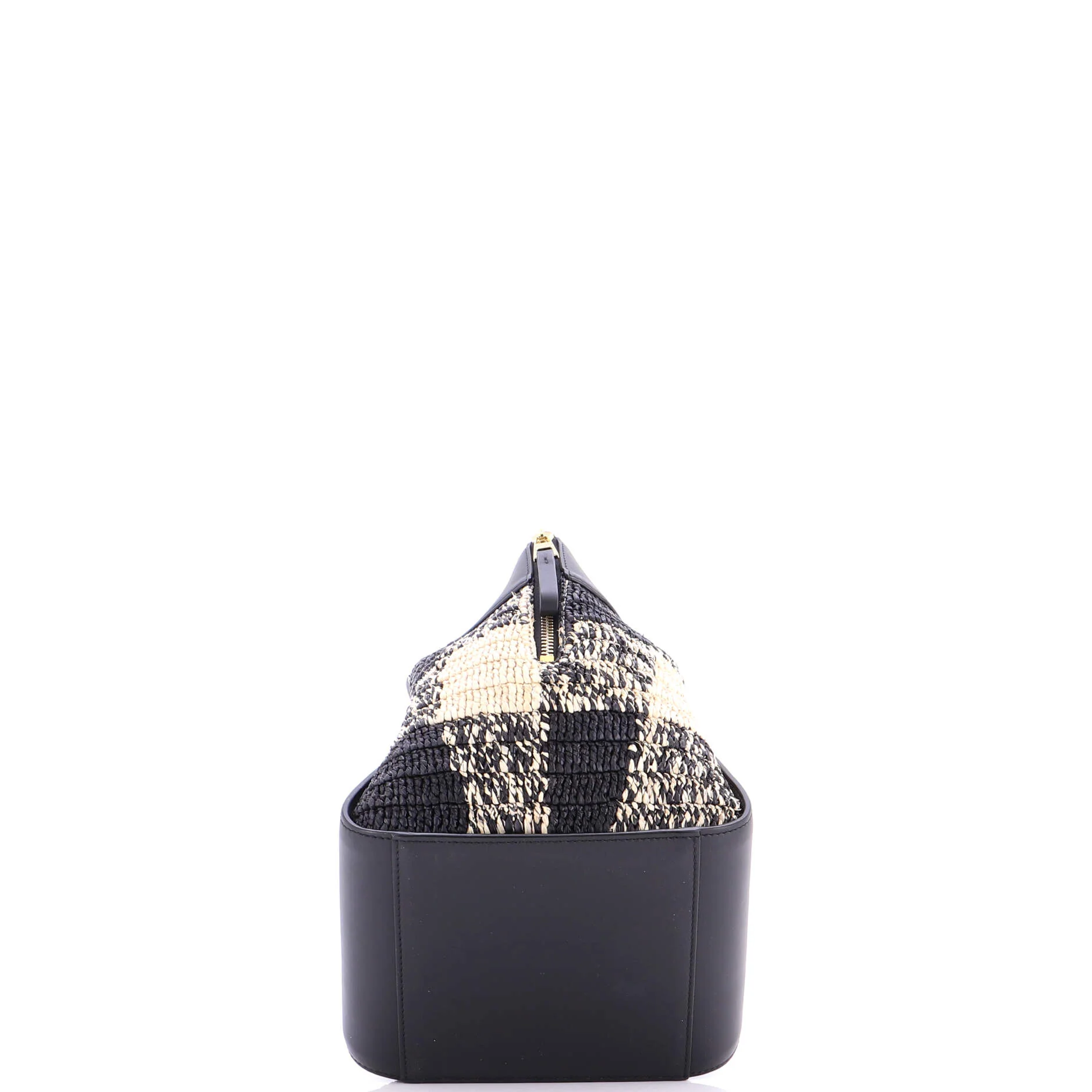 Paula's Ibiza Hammock Bag Raffia and Leather Compact - Image 4