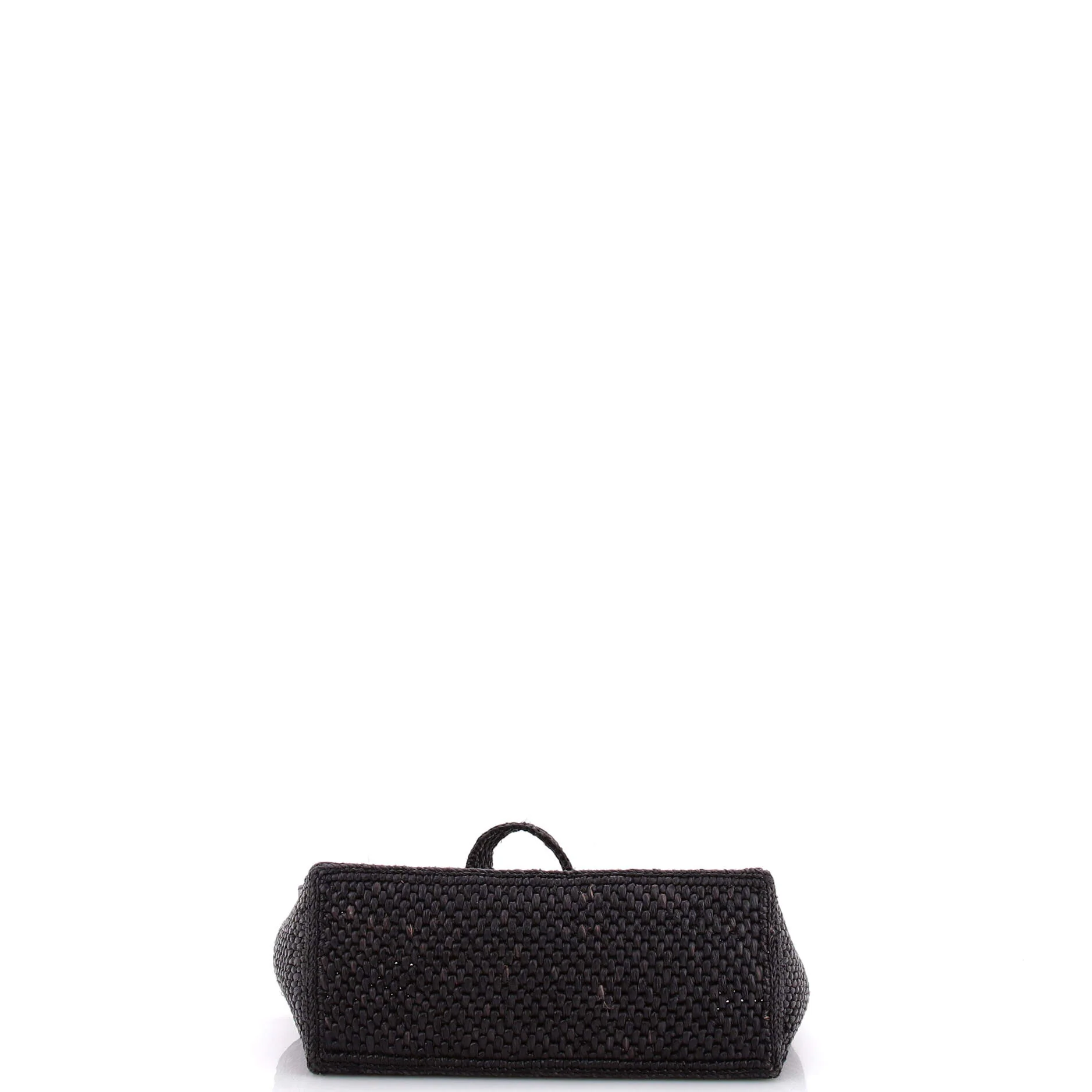 Paula's Ibiza Logo Convertible Tote Raffia Mini - Image 4