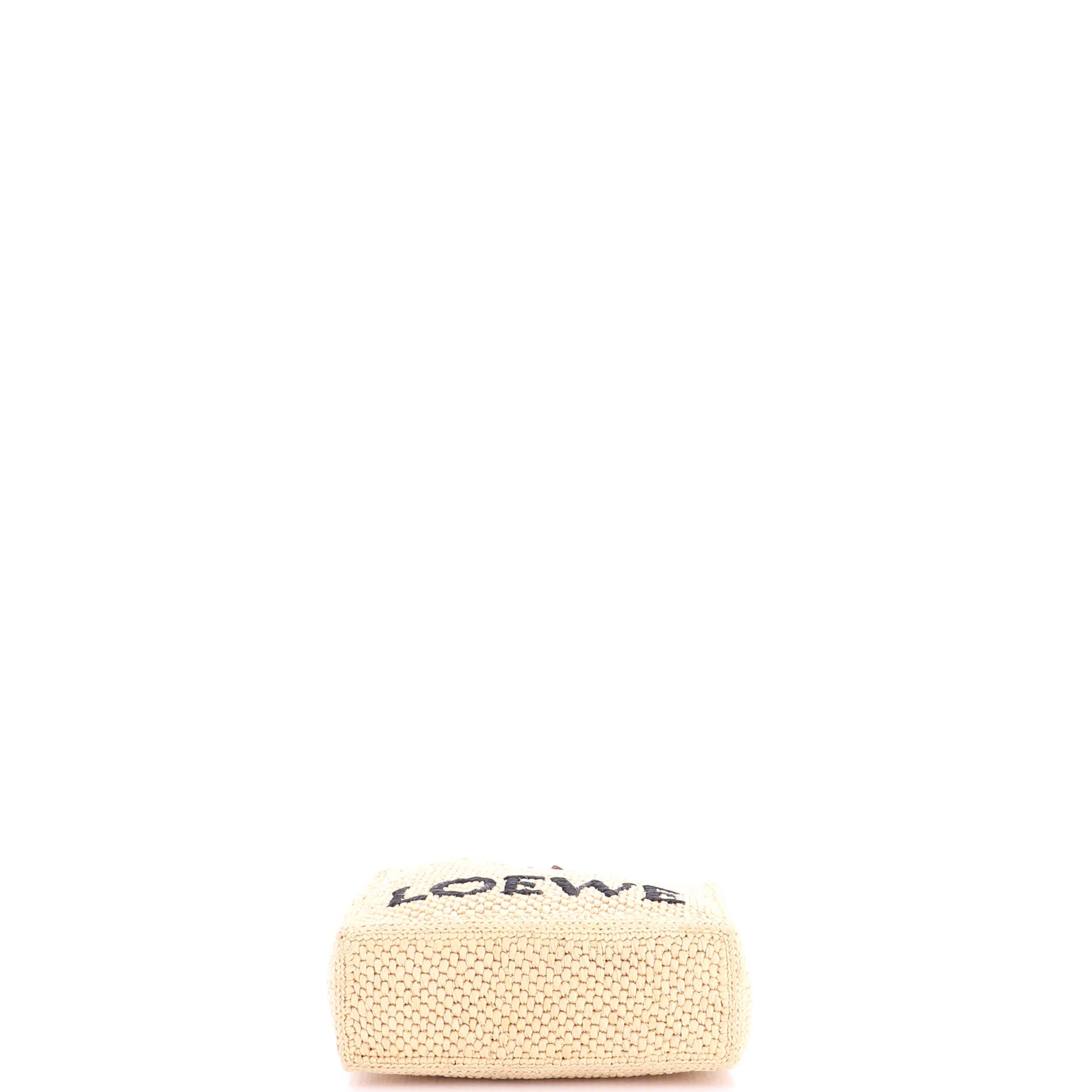 Paula's Ibiza Logo Convertible Tote Raffia Mini - Image 4