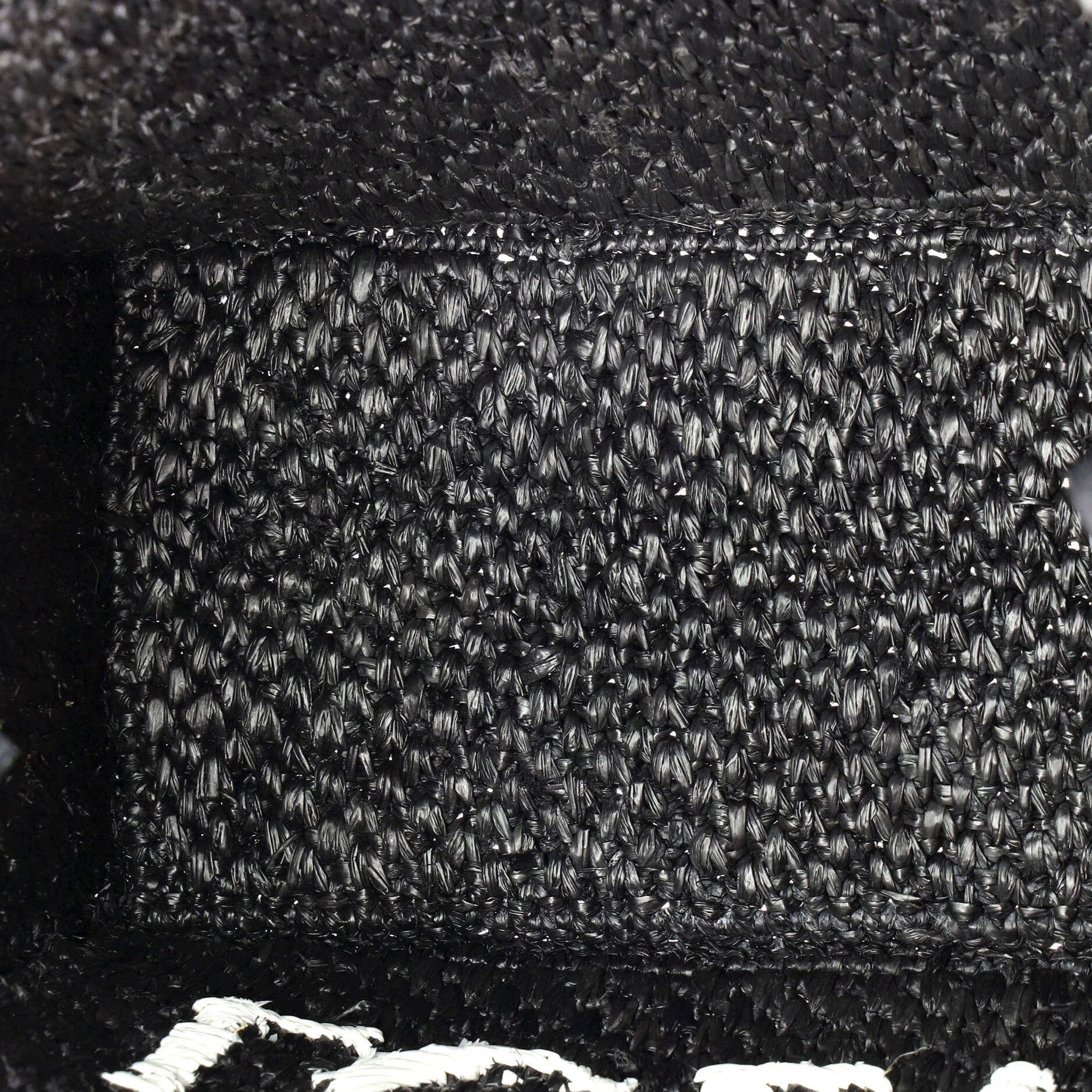 Paula's Ibiza Logo Convertible Tote Raffia Small - Image 5