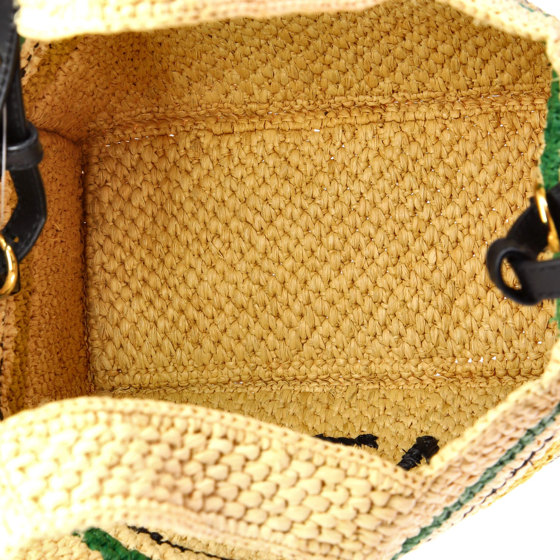 Paula's Ibiza Logo Convertible Tote Raffia Small - Image 5