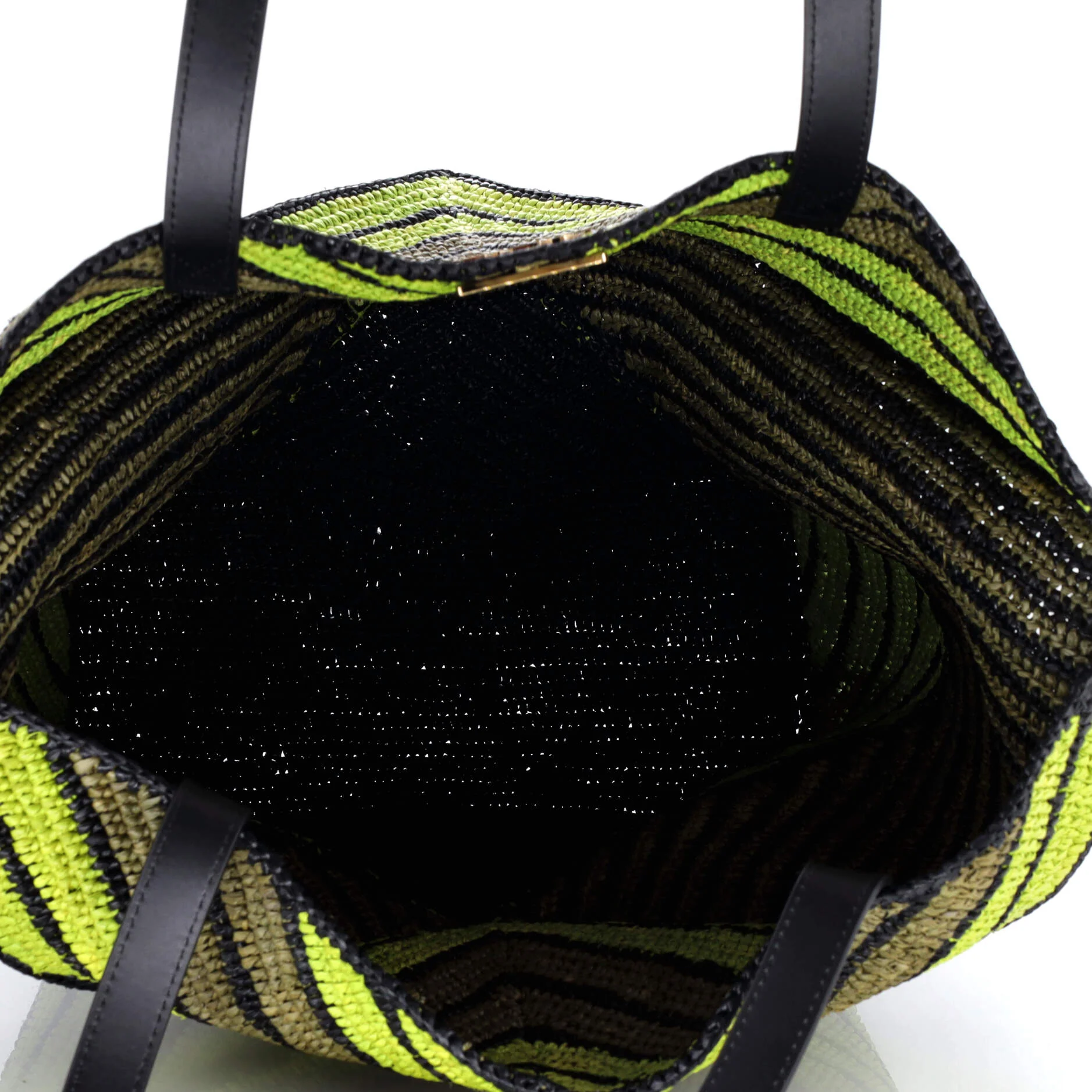 Puzzle Fold Tote Raffia Large - Image 5