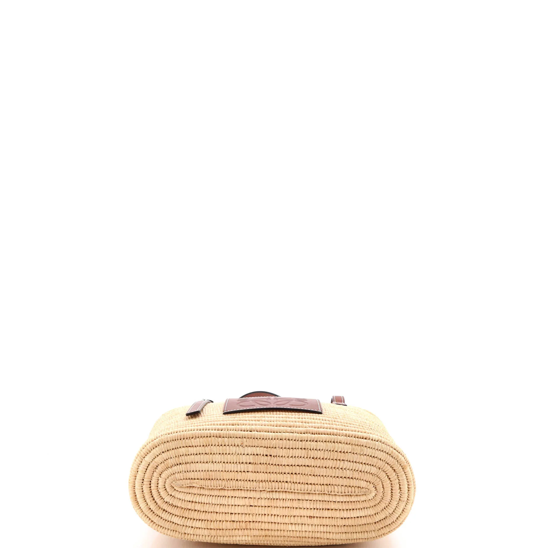 Square Basket Tote Woven Raffia Small - Image 4
