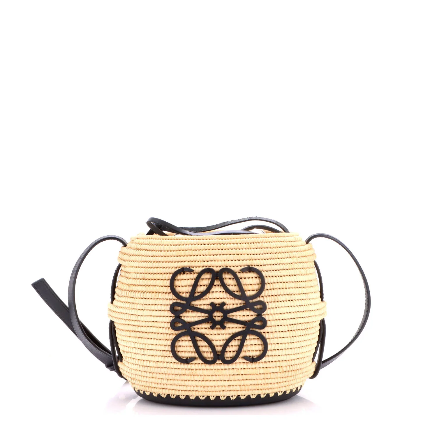 x Paula Ibiza Beehive Basket Bag Woven Raffia Small