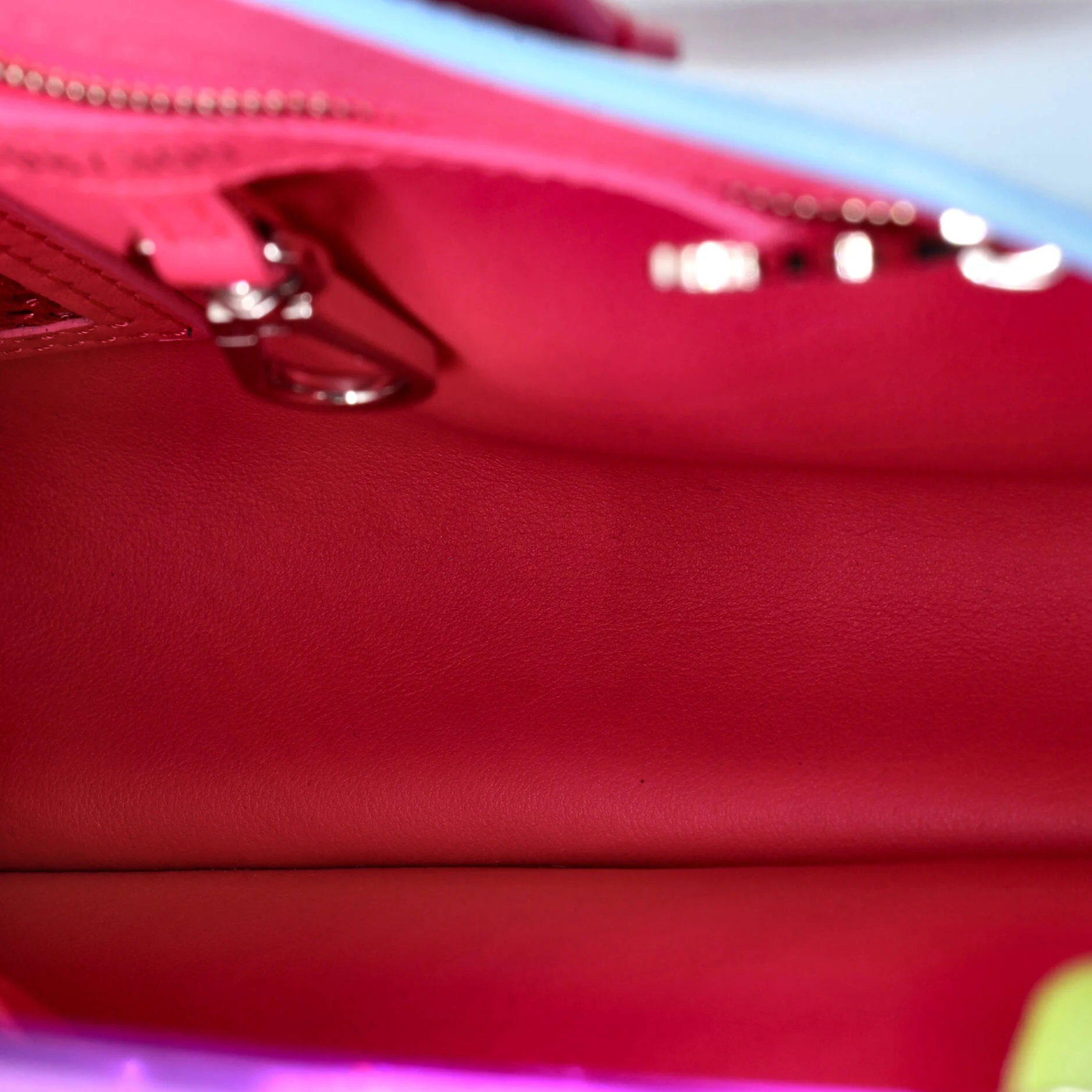 Alex Israel ArtyCapucines Bag Multicolor Leather with Plexiglass PM - Image 5