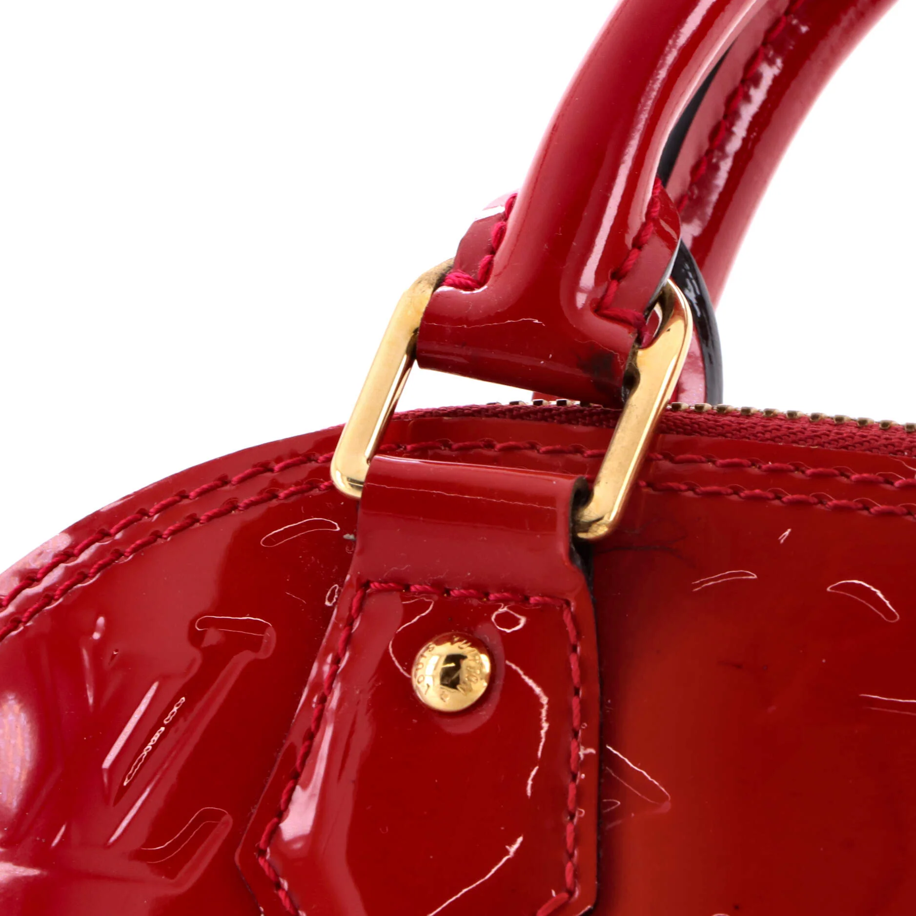 Alma Handbag Monogram Vernis BB - Image 7