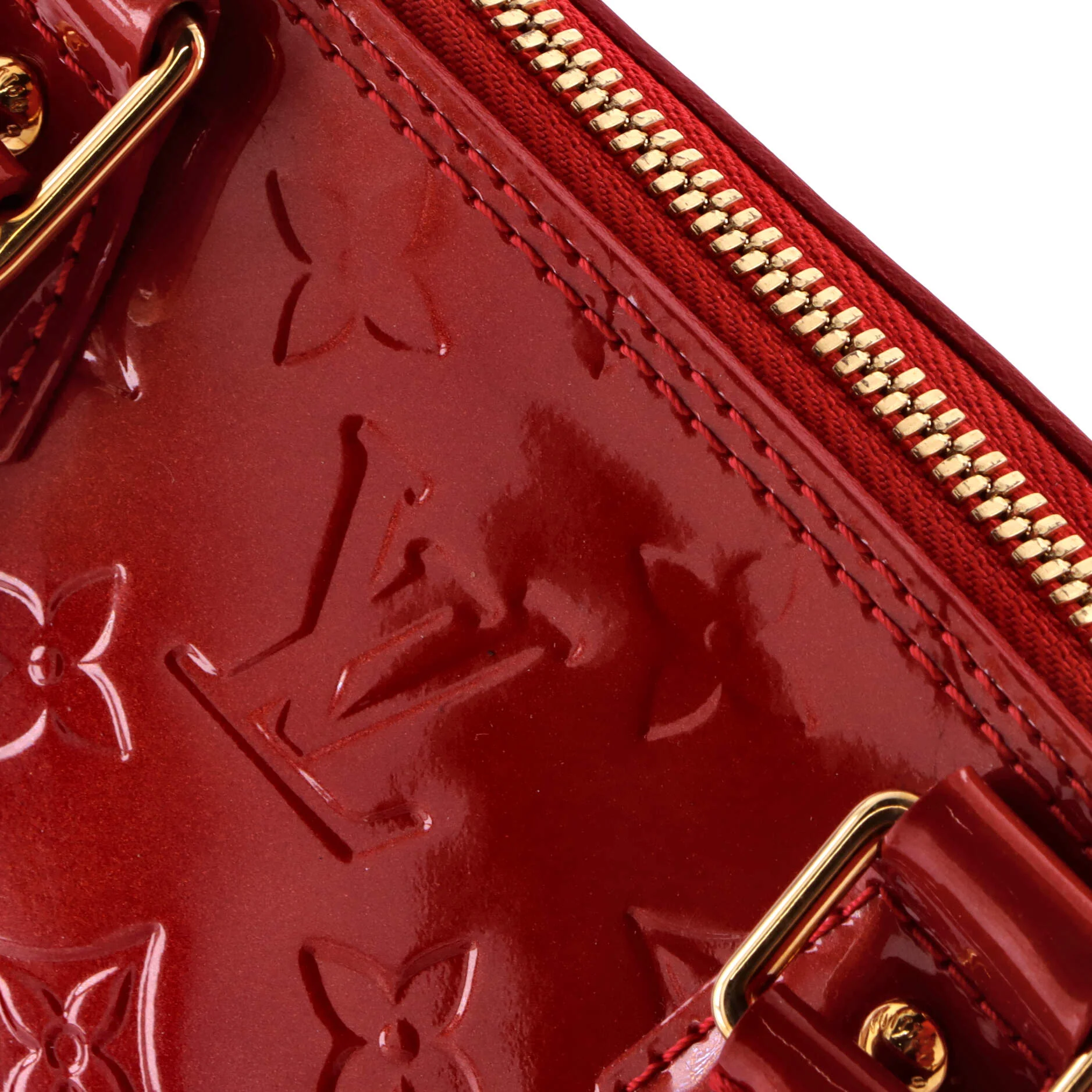 Alma Handbag Monogram Vernis BB - Image 8