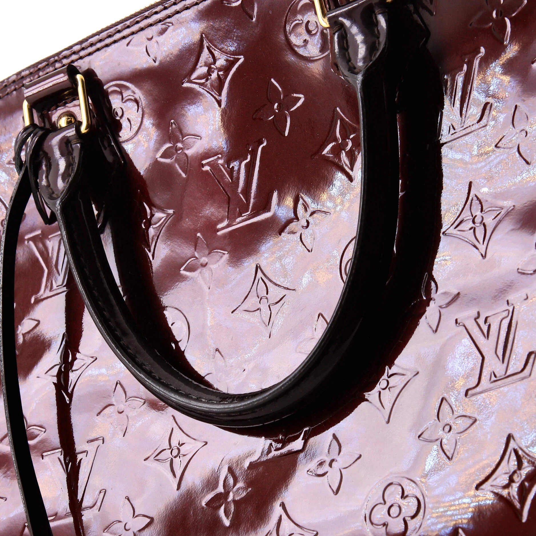 Alma Handbag Monogram Vernis GM - Image 6