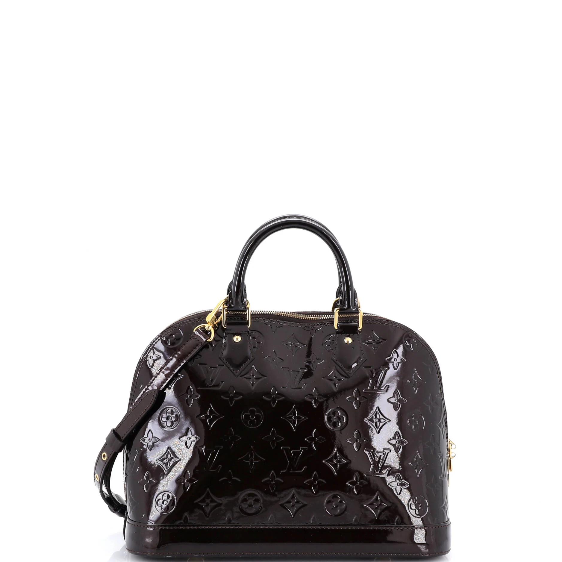 Alma Handbag Monogram Vernis PM