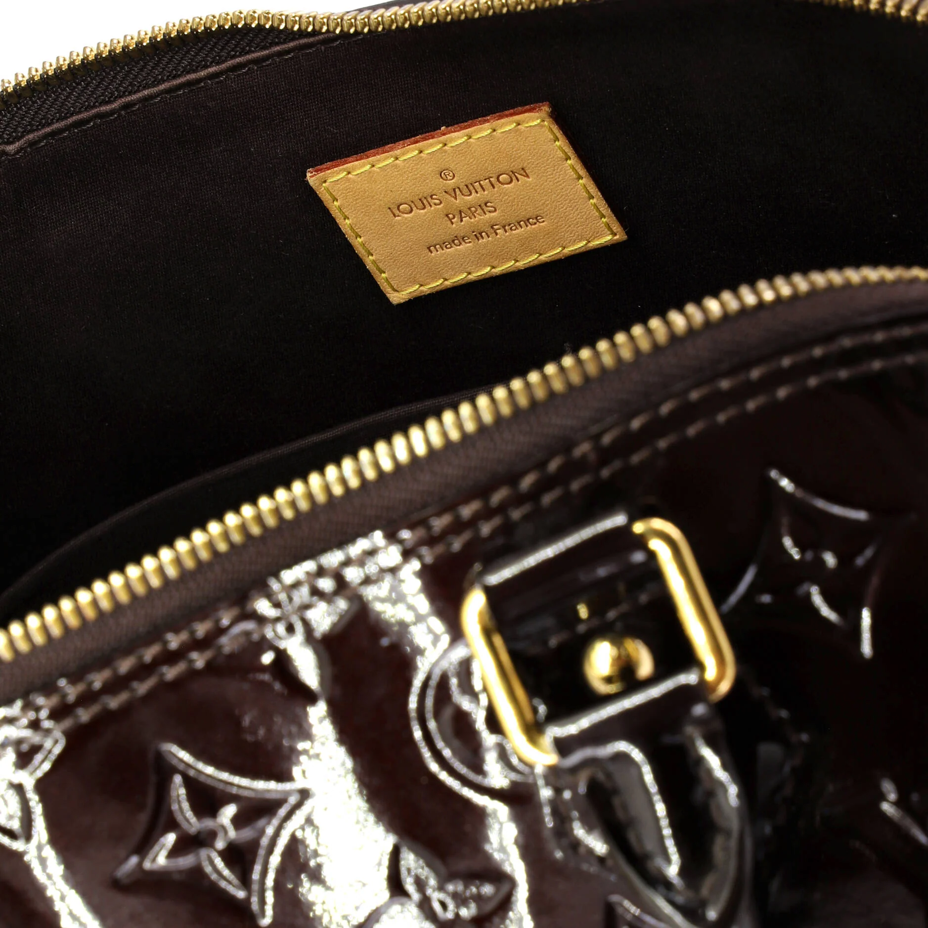 Alma Handbag Monogram Vernis PM - Image 6
